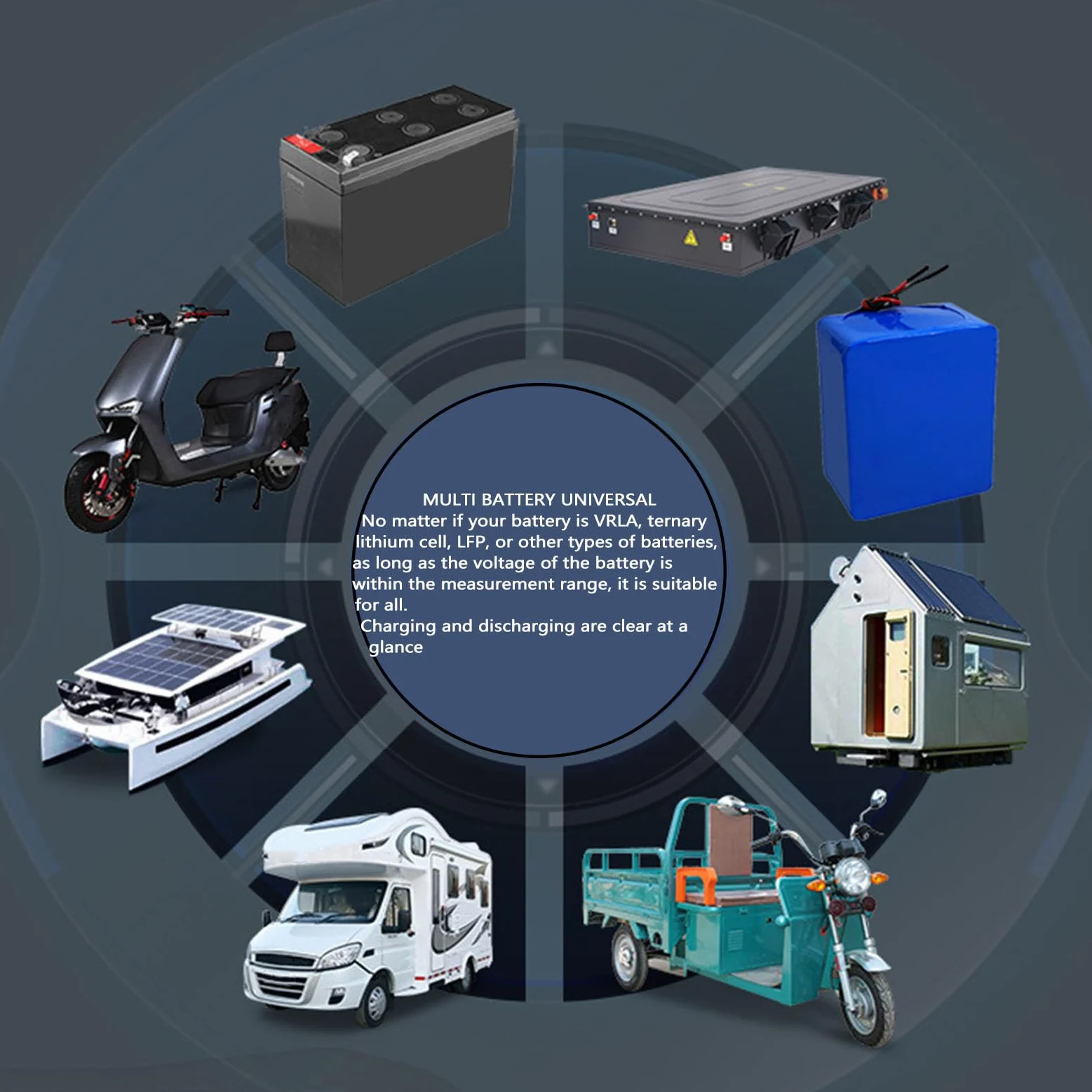 Probador de Coulomb, Control Remoto Wifi 10-100V 100A Voltímetro Digital Amperímetro Capacidad de la Batería Energía Electricidad AH Medidor de Voltaje Zumbador Incorporado