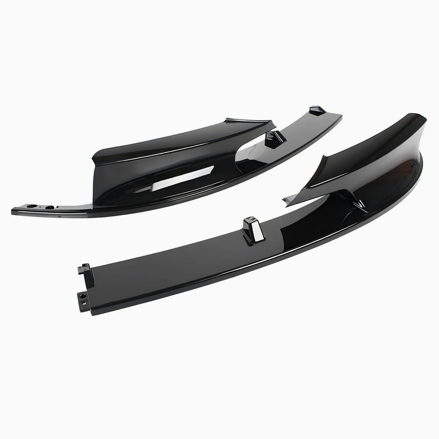 Alerón de parachoques delantero negro brillante compatible con BMW Serie 3 2012-2018 F30 F31 M Sport M-Tech