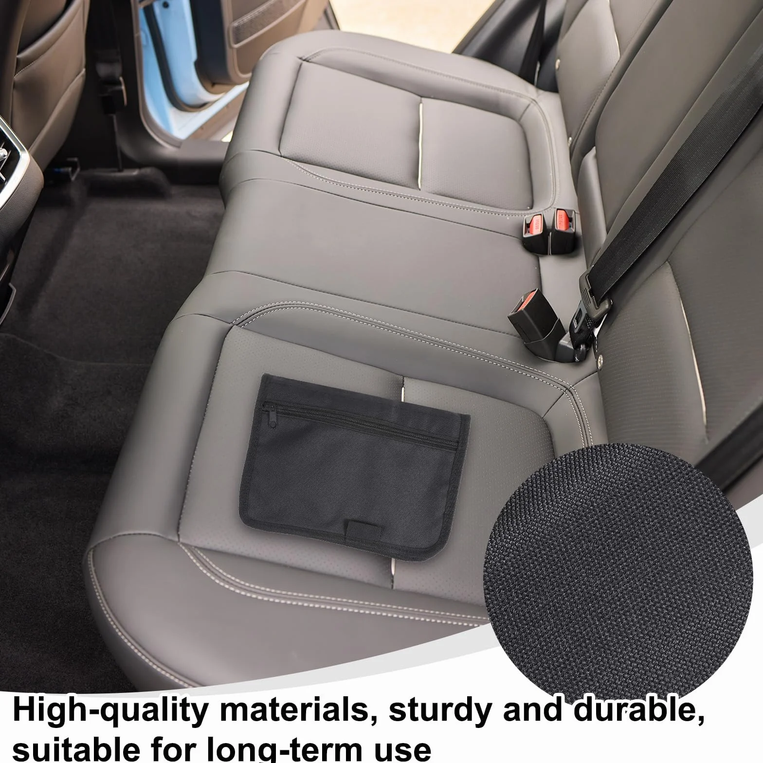 Cartera Organizadora de Guantera Portátil Coche, Carpeta Documentación Múltiples Bolsillos para Registro y Seguro de Coche