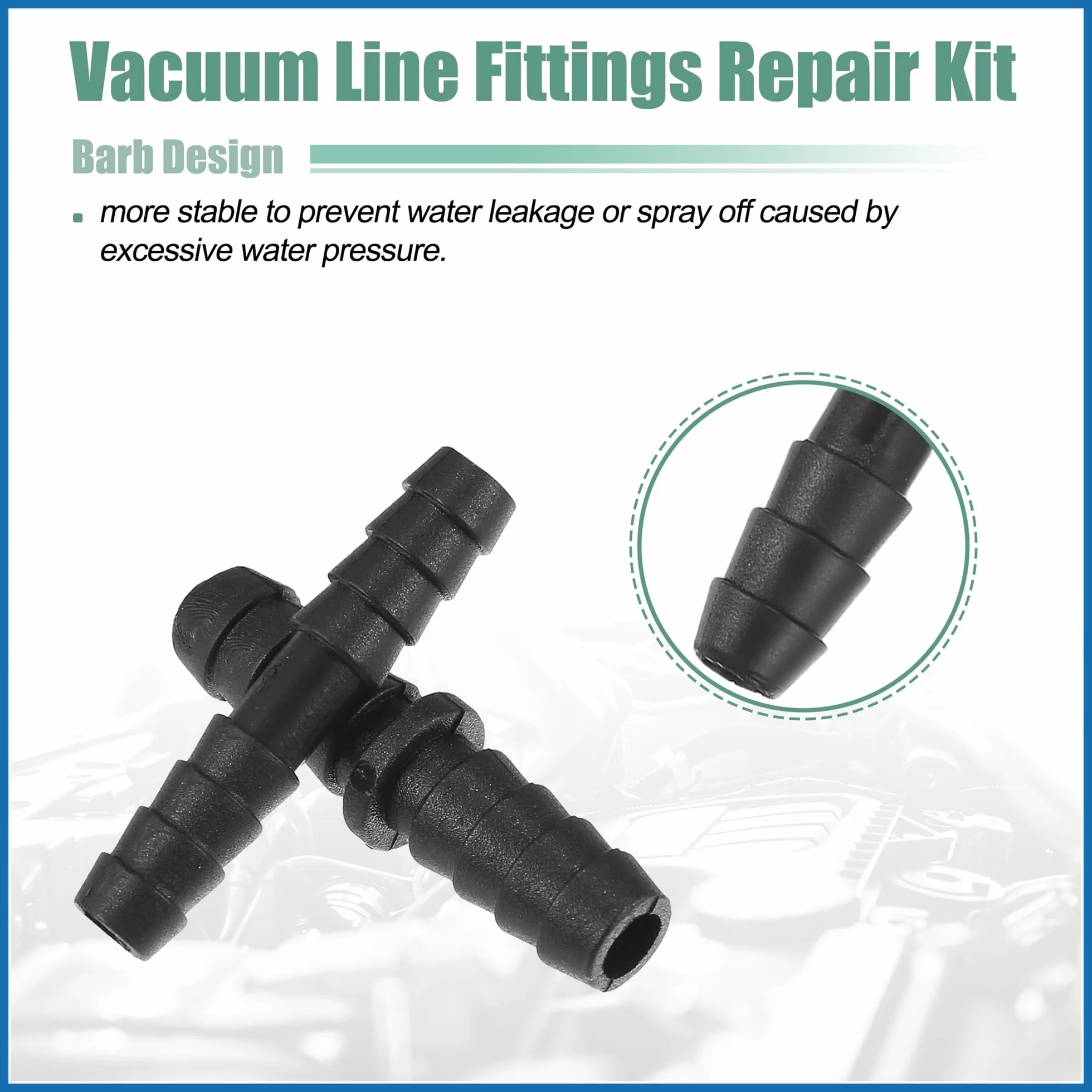 A ABSOPRO 113uds Automóvil Vacío Manguera Conector Surtido Kit Reemplazo de artículo