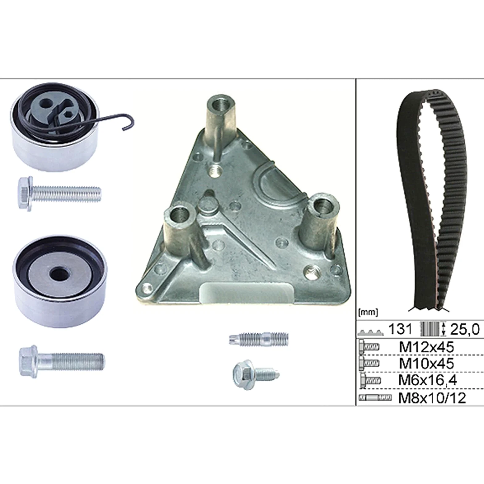 INA Kit de correa de distribución 530 0492 10 28,5mm Compatible con OPEL Corsa C Hatchback X01 Astra G CC T98 Meriva A Monospace X03 Astra G Caravan T98 Astra G Sedán T98