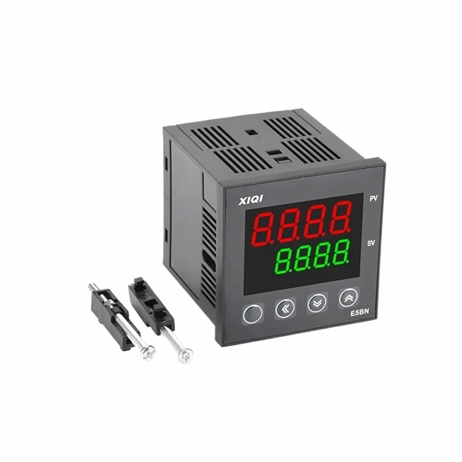 Controlador de temperatura inteligente digital RS485 de 72 x 72 mm, RTD TC de 0 a 800 °C, entrada de 4-20 mA, salida de voltaje de 1-5 V. Incluye entrada RS485 y salida de voltaje de 1-5 V.