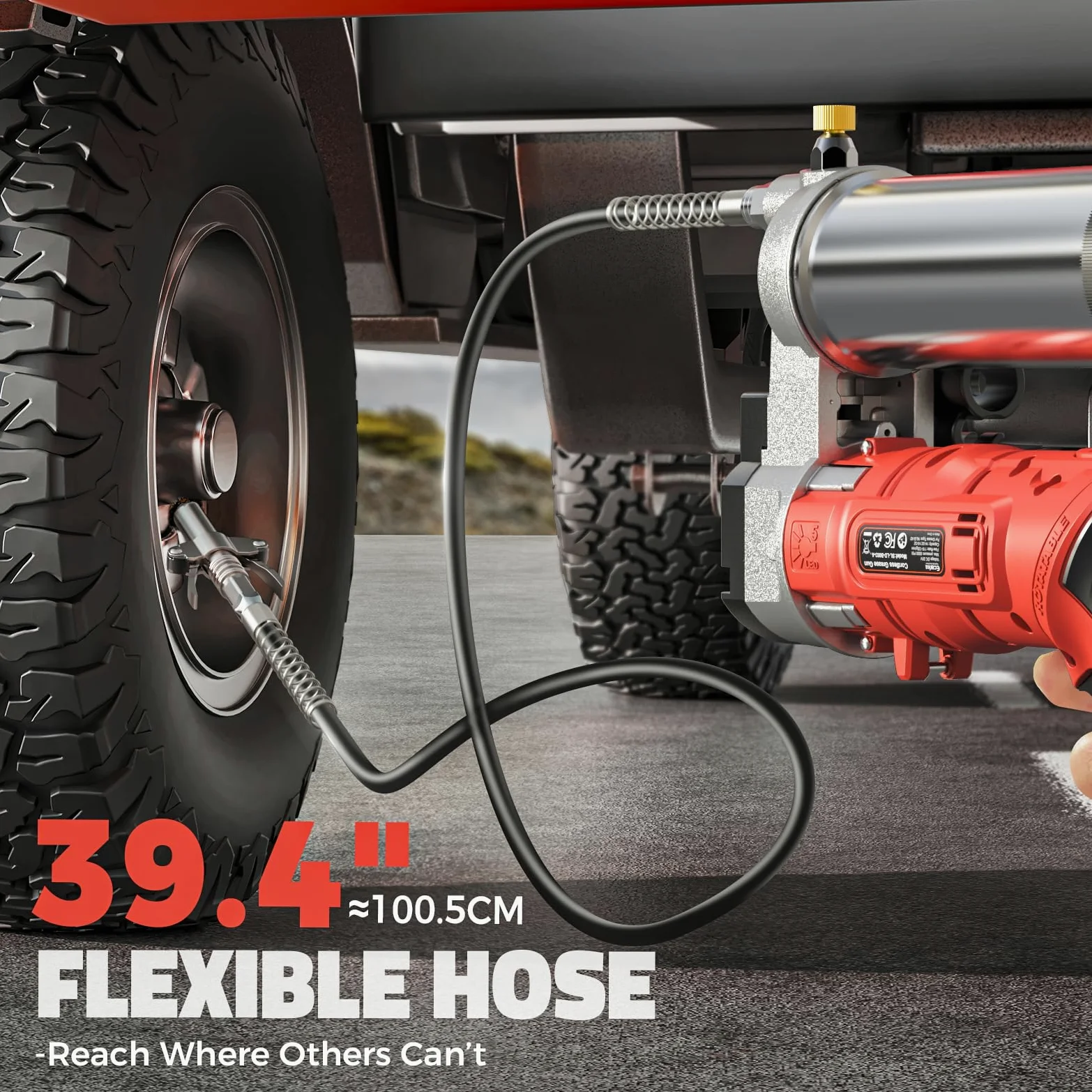 Ecarke Pistola de engrase con batería Compatible con baterías Milwaukee de 18 V