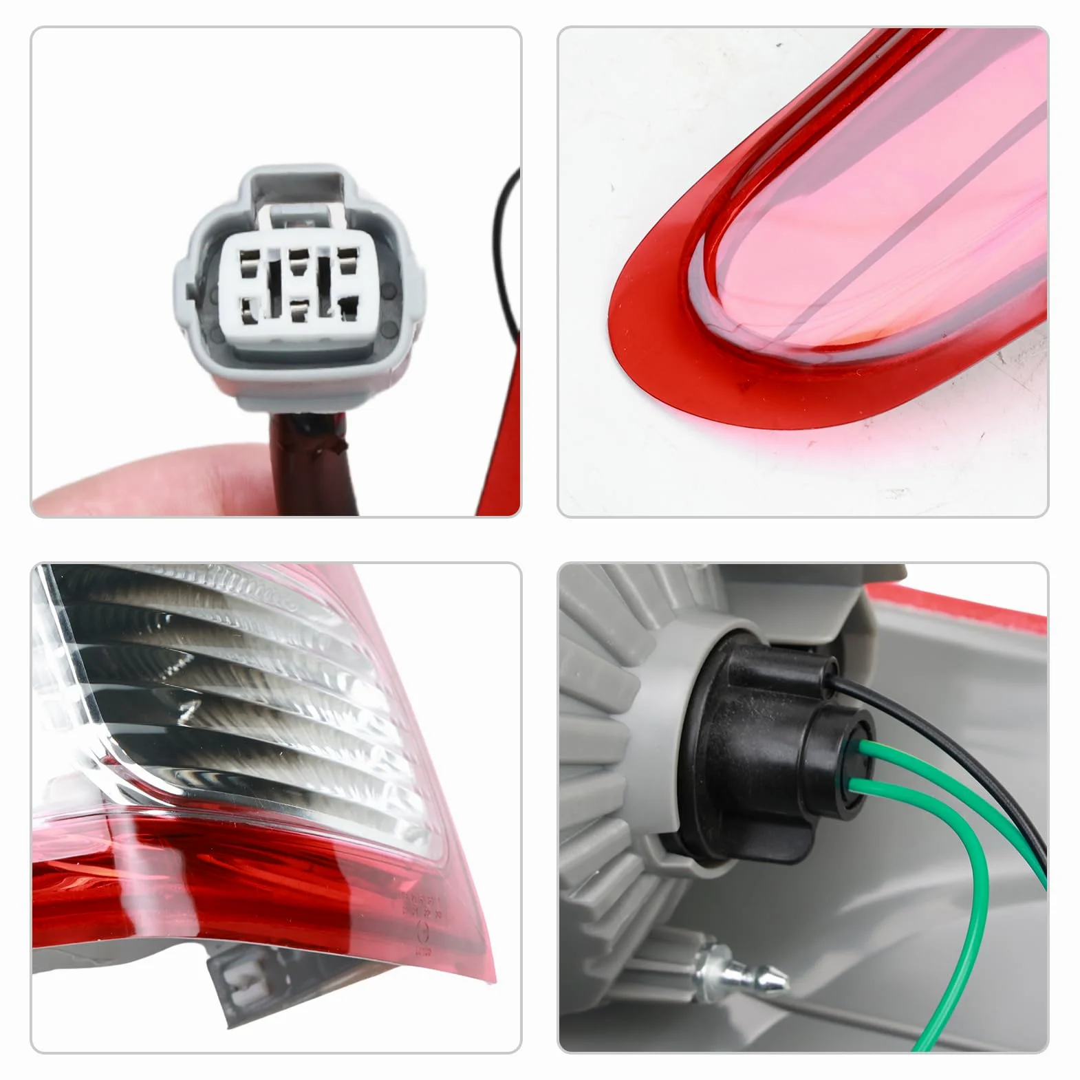 Luces Traseras izquierdo para Mitsubishi L200 2015 2016 2017 GrupoLuz Trasera para 8330A943 8330A944 Faros traseros Luz de freno lateral Lado conductor