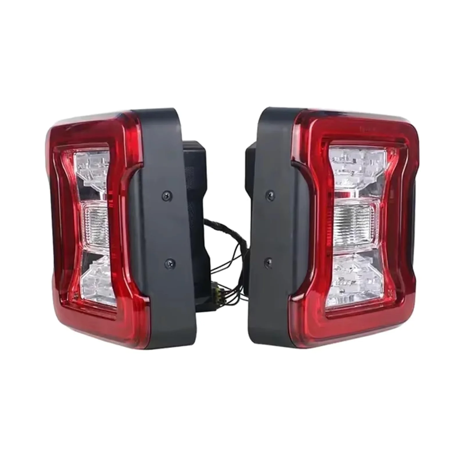 Traseras Piloto Trasero Lámpara Trasera LED Para Coche Luz Marcha Atrás Para Jeep Para Wrangler Para JK 2007 2008 2009 2010 2011 2012 2013 2014 2015 2016 2017 (versión UE) faros traseras montaje(Clear