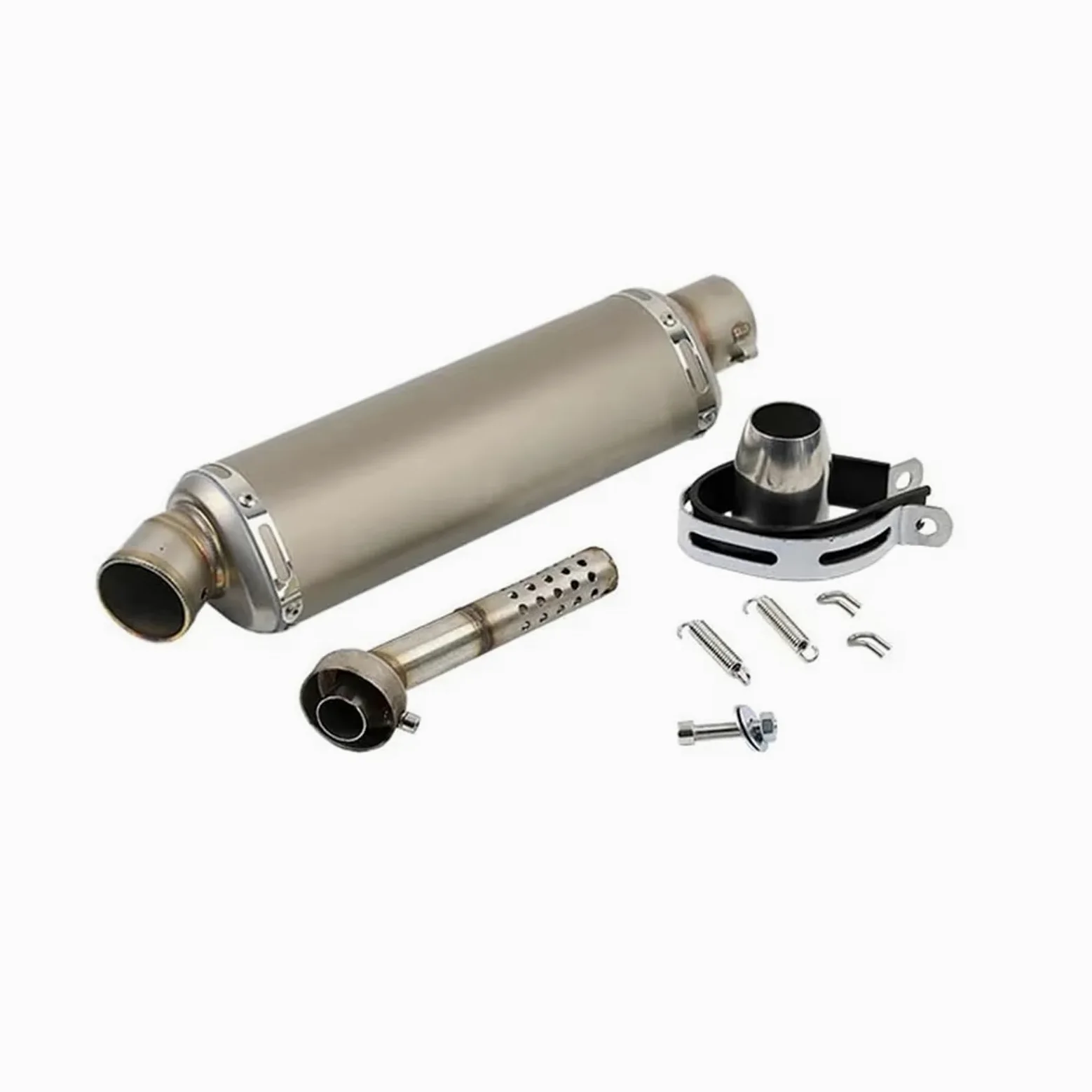 silencioso escape moto Para fz6 para pcx125 100cc-1000cc ATV GP Scooter | Silenciador de Escape Universal para motocicleta de 51mm, tubo de Escape de acero inoxidable de 310, 370 y 440mm(C3)