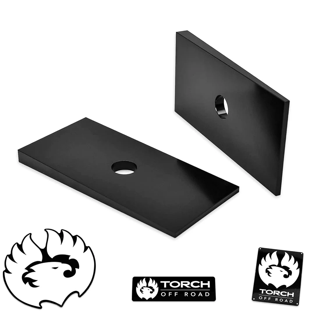 TORCH - Cuñas universales de eje de 2,5 grados para resortes de hoja y bloques de elevación
