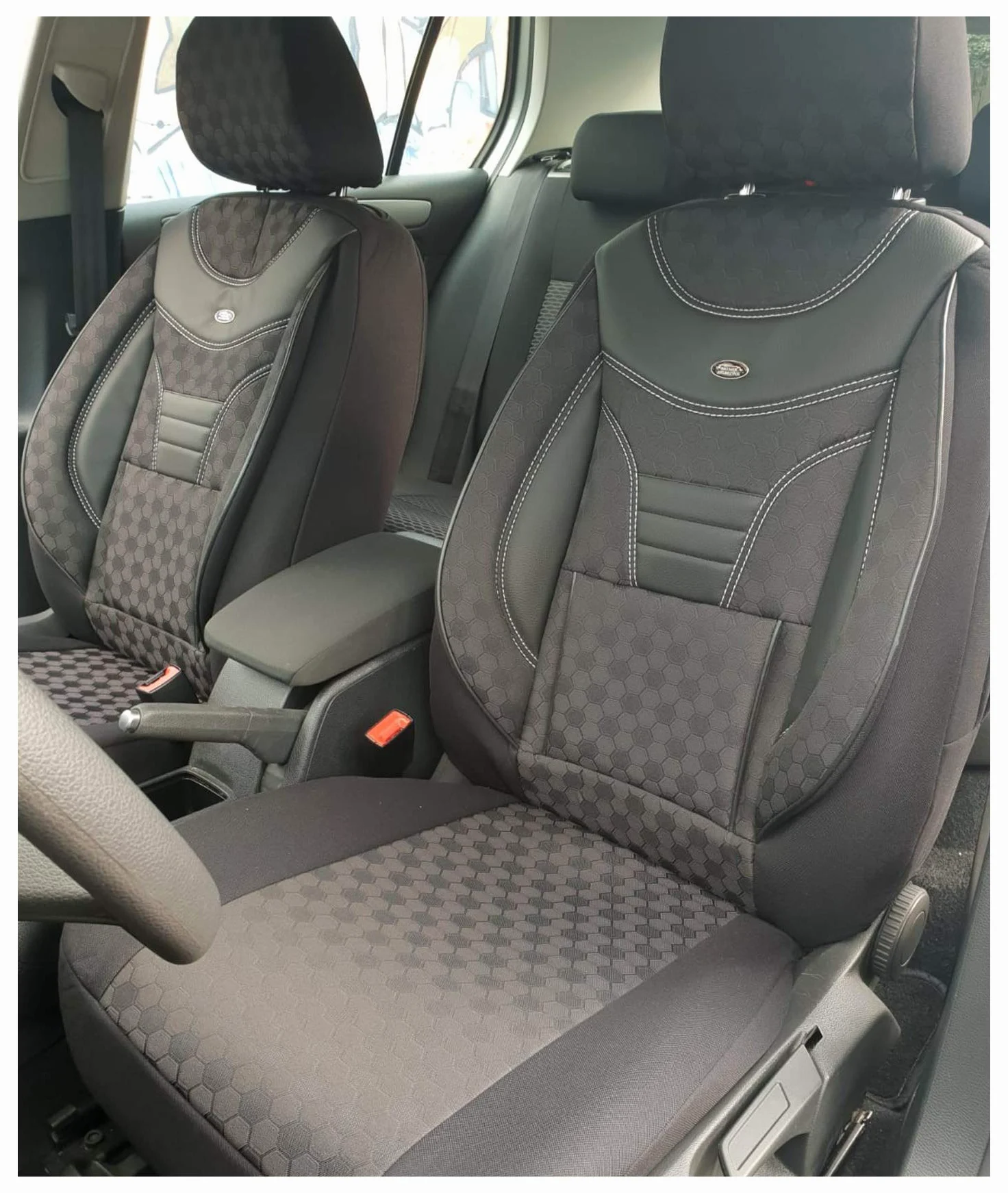 BREMER SITZBEZÜGE Fundas de Asiento de automóvil Personalizadas compatibles con Mitsubishi L200 FL de 5ª generación, Juego de Conductor y Pasajero a Partir de 2019/fundas Protectoras de Asiento de
