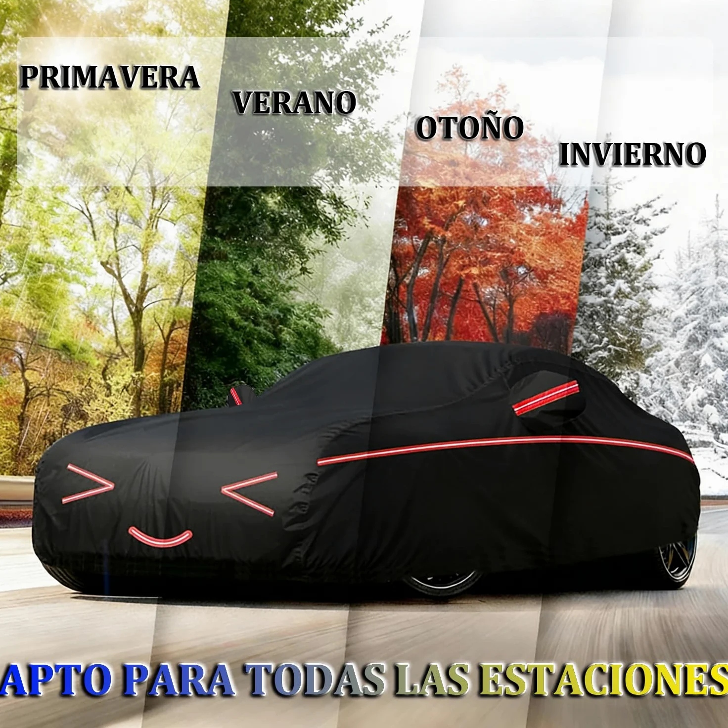 Funda Coche Exterior para Dacia Bigster (2025-2026) Forro Suave, Transpirable, Antiviento, Impermeable, Tejido Oxford, Anti-UV, 4 Estaciones
