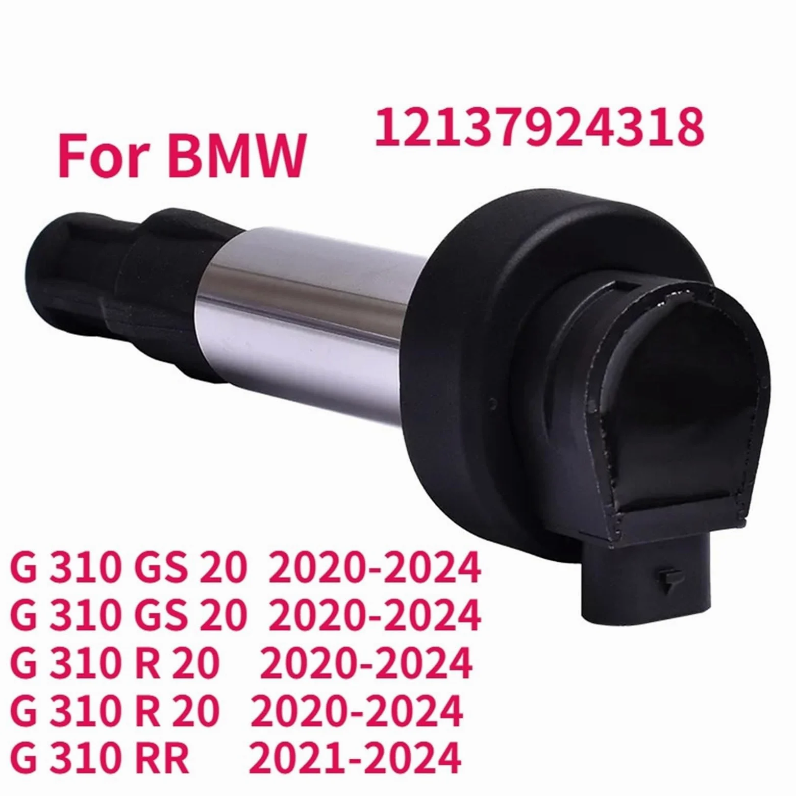 Bobina de encendido del coche Bobina de encendido para motocicleta, tapa bujías alta presión, repuesto para BMW G310GS G 310 GS G310R 2020-2024 12137924318