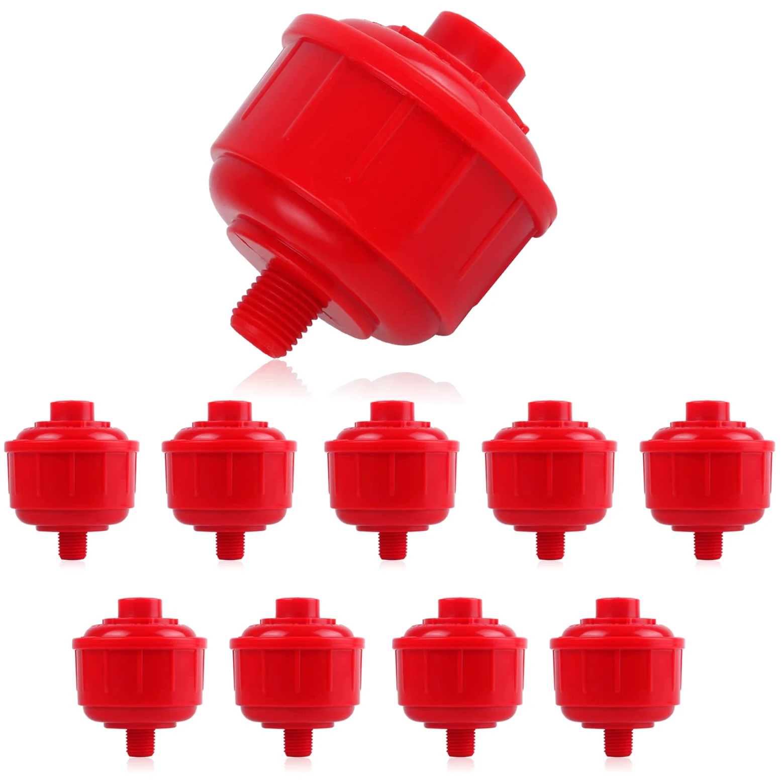 10 filtros de pistola de pulverización desechables filtros de pistola de pintura de 1/4 pulgadas, mini filtros de agua de aire para pistolas de pulverización y herramientas de aire