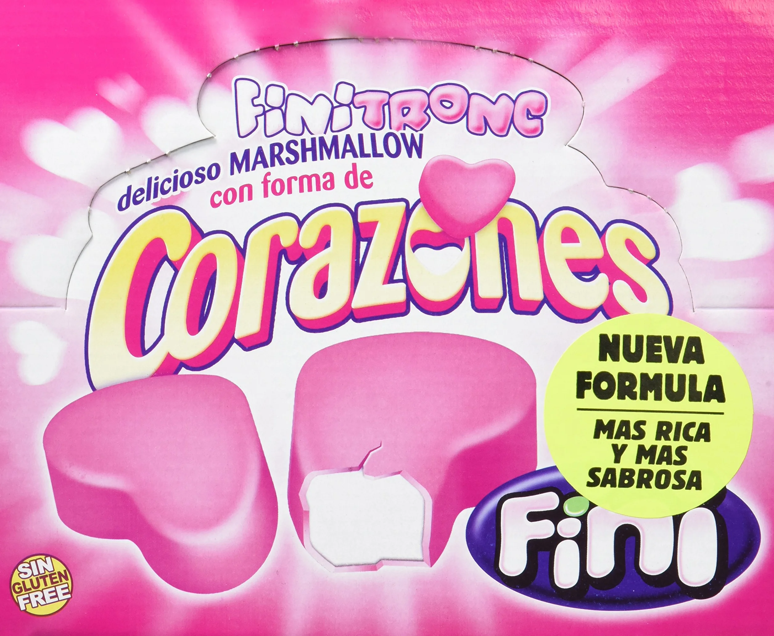Fini Marshmallow Cubierto de Choco Sabor Fresa 730 gr