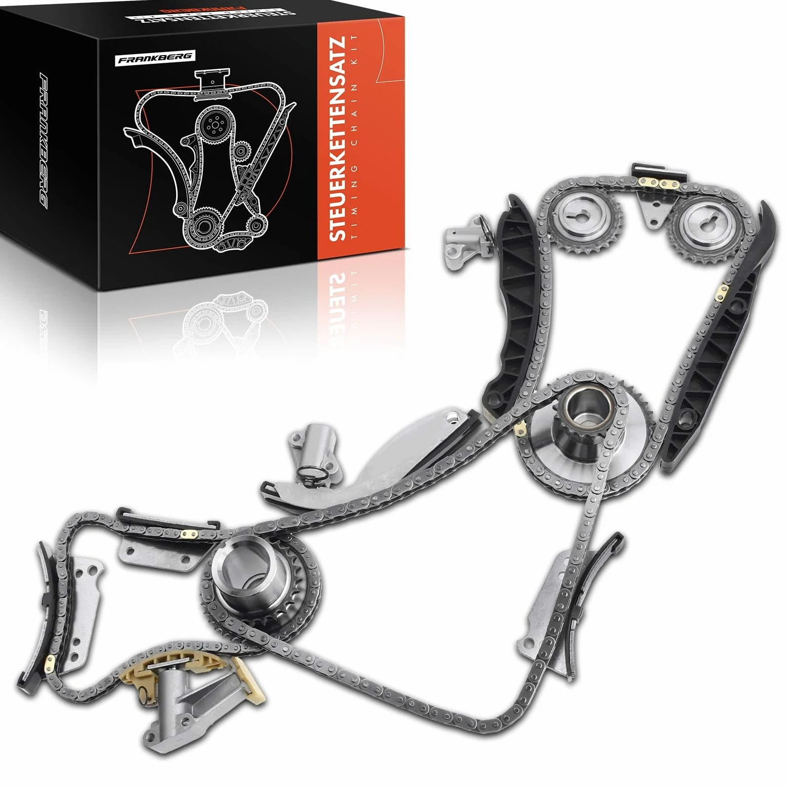 Frankberg Kit de cadena de distribución 23351-4A020 | Compatible con: Caja H-1 A1, Autobús H350, Sorento I JC, H-1 Travel TQ, Plataforma plana/chasis Porter