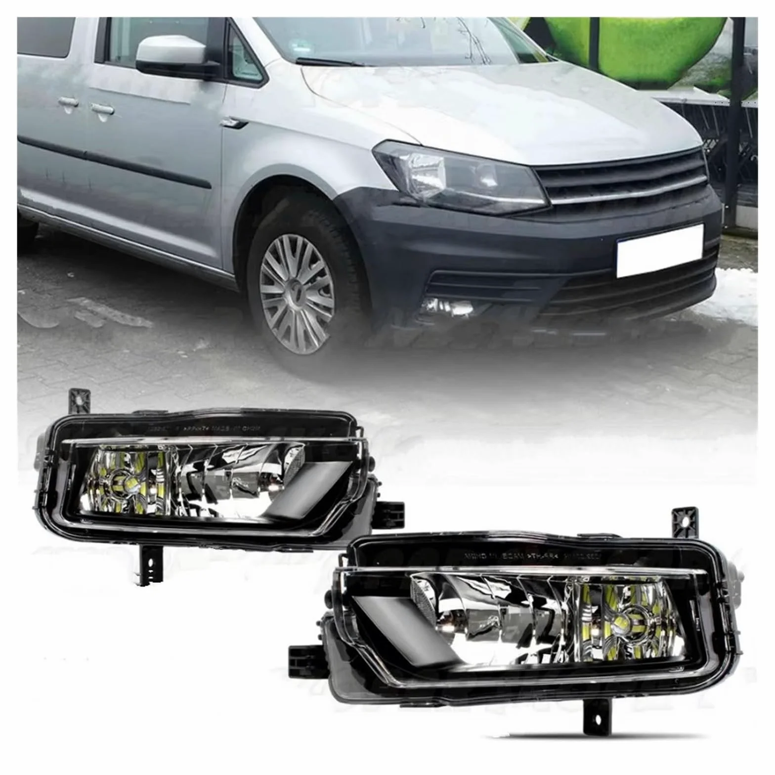 Genérico 1 Par Faros Antiniebla LED H11 Parachoques Delantero Para VW Para Caddy 2015-2020 Faros Antiniebla