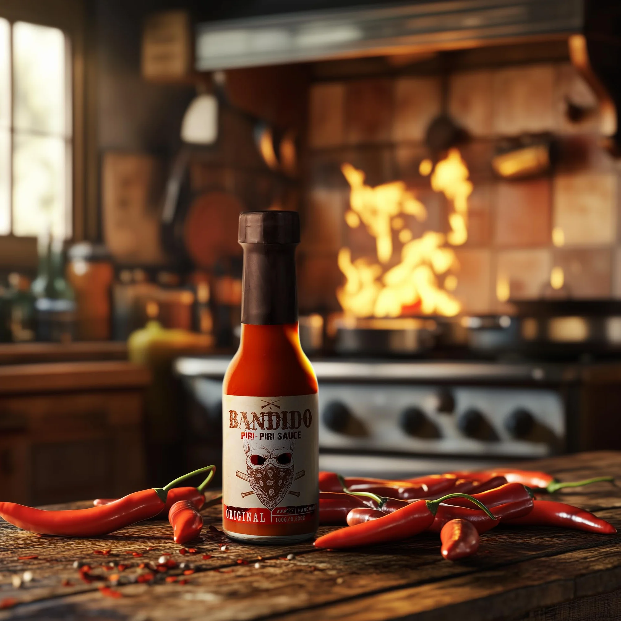 Salsa Picante Piri Piri Bandido Frasco 100 ml Gourmet Portuguesa