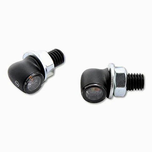 PROTON Two 3 en 1 LED Luz Intermitente Combo Homologado Negro Harley Custom Stop Posición Trasera
