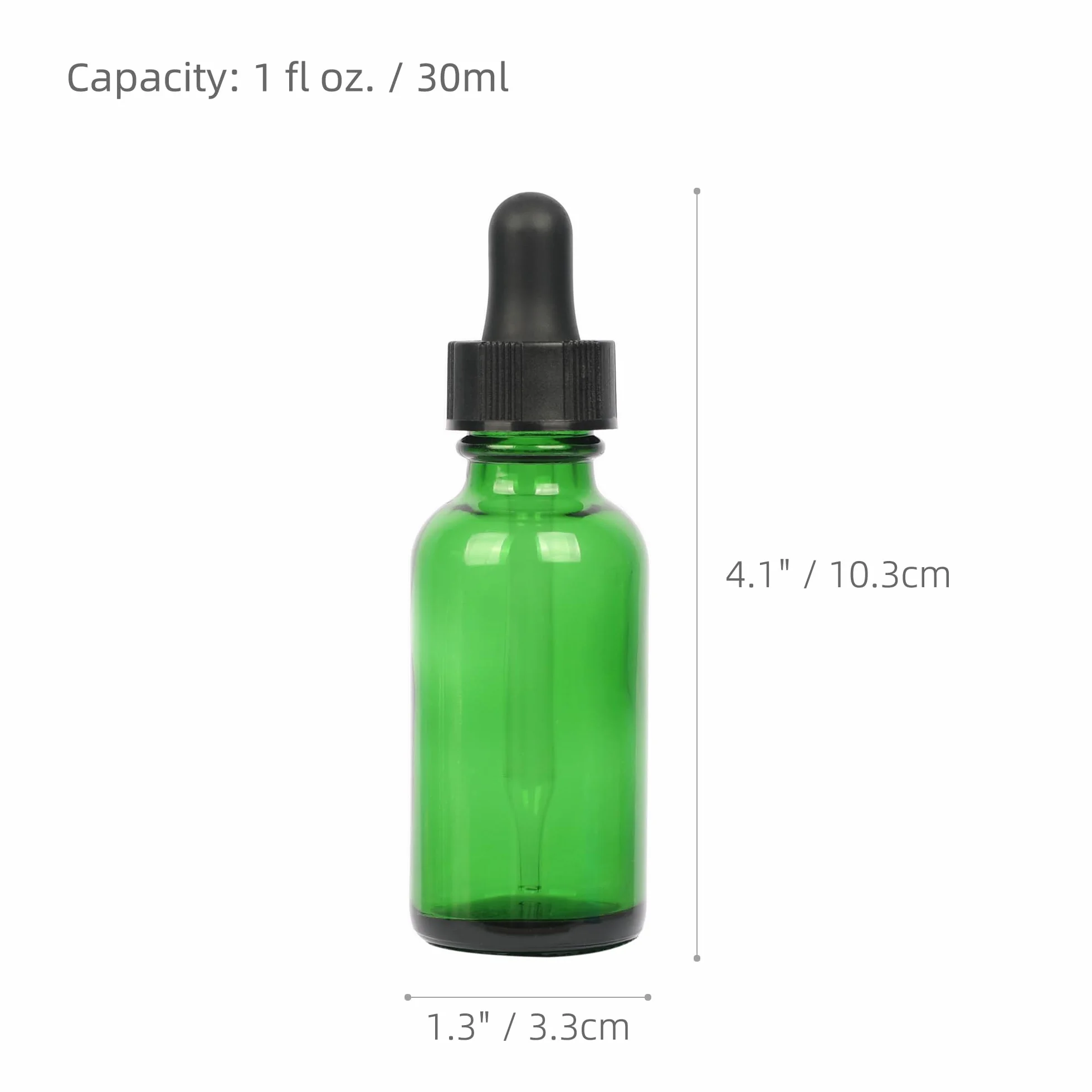Magic Season Botellas de vidrio Boston 30 ml con cuentagotas 2 unidades