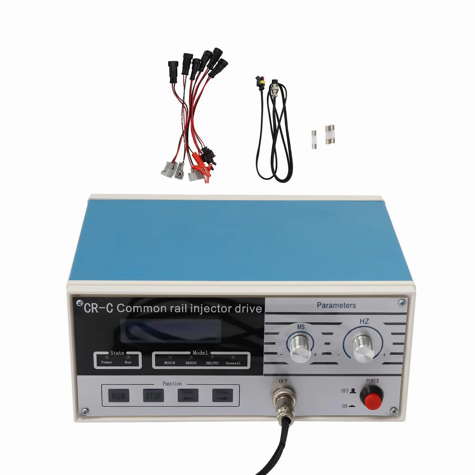 Kit de prueba de inyectores de carril común CR-C, temperatura de trabajo: -25-30 ℃, máquina de prueba de inyector diésel, un probador para probar y reparar inyectores automotrices
