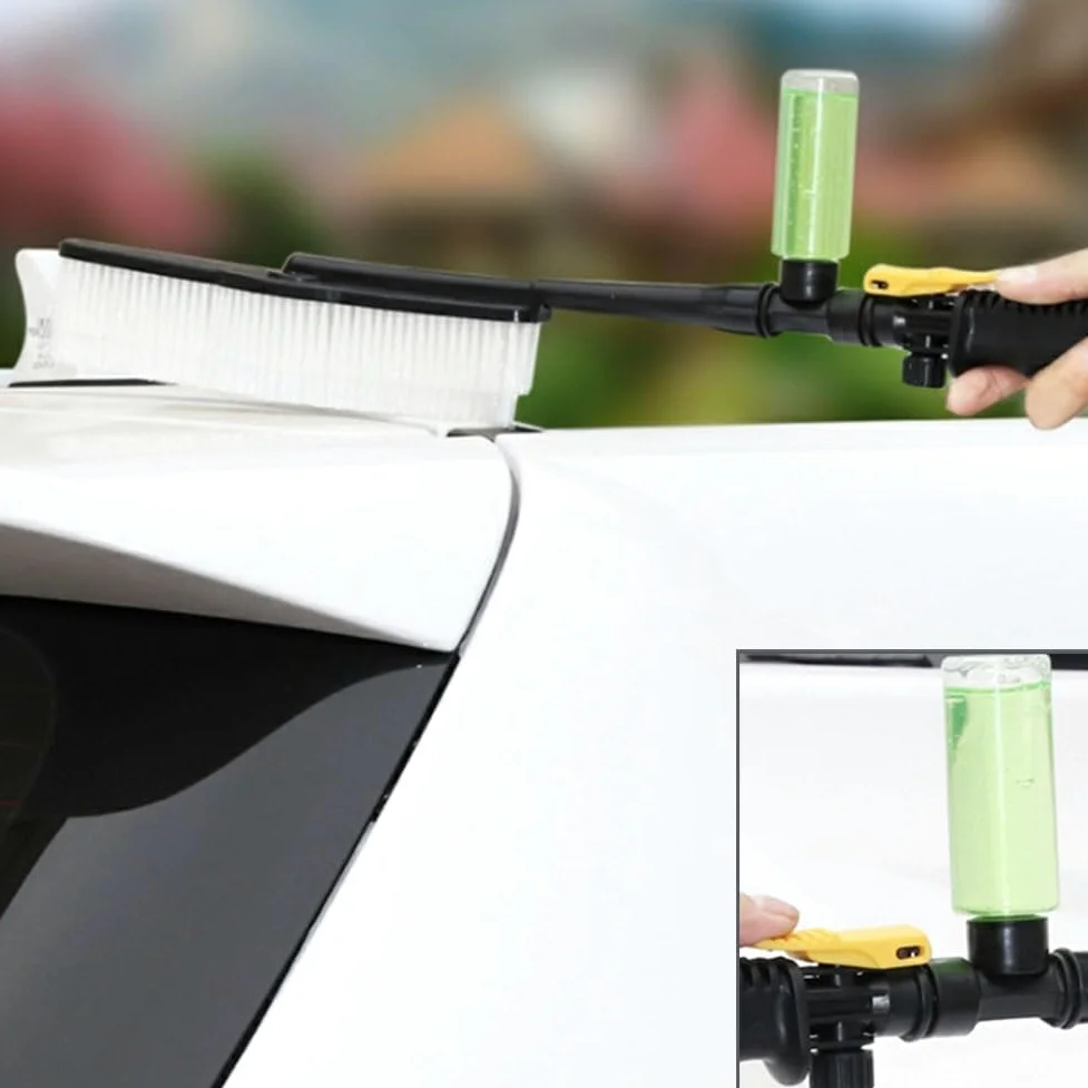 Kit de poste de alimentación de agua, herramientas de limpieza solar ligeras, sistema de suministro de agua con cepillo para limpieza de vidrio y paneles fotovoltaicos, 10 m de largo
