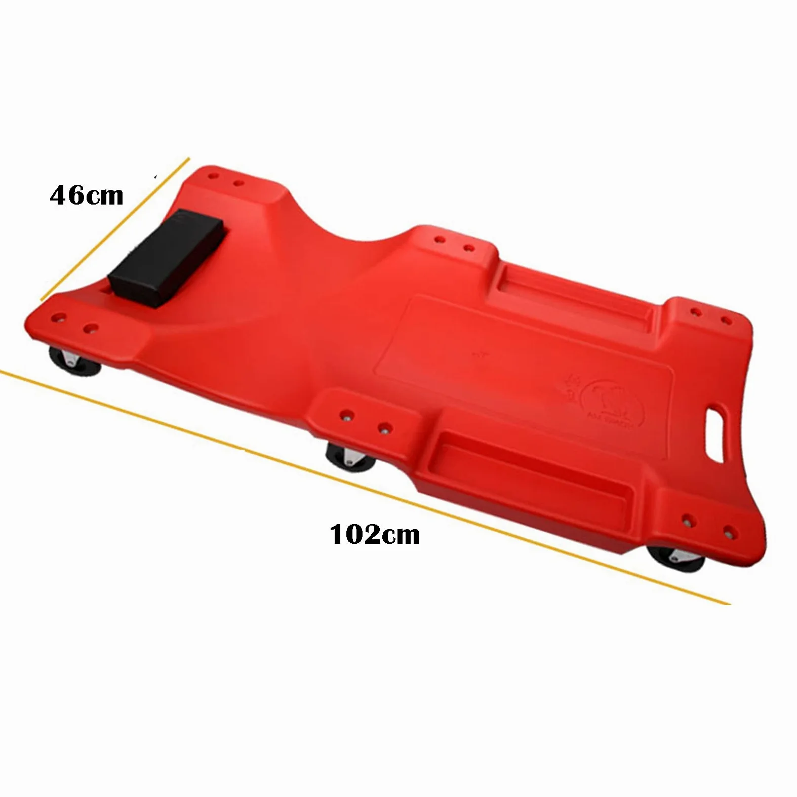 Tablero rodante de Garaje, Enredadera mecánica, Tablero Tumbado ergonómico para reparación de vehículos, para Taller de reparación de automóviles (Red)