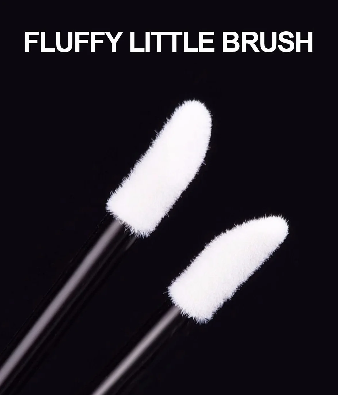 WeddHuis Desechables Pincel Labios Maquillaje Bastoncillos Pintalabios Kit 200 Piezas Negro Halloween Navidad