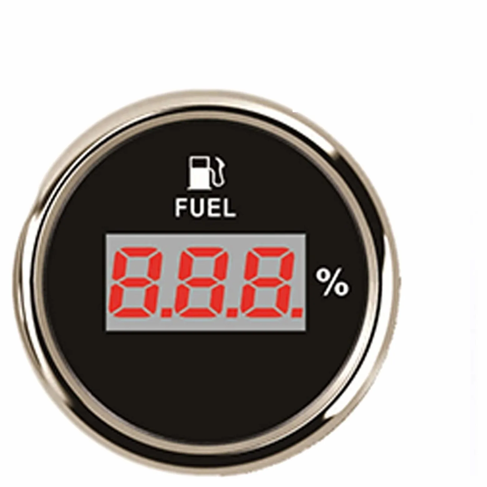 Sensor de nivel de combustible for motocicleta + indicador de nivel de combustible Digital de 52mm 240 ~ 33 Ohm indicador de nivel de tanque de aceite 0 ~ 190ohm indicador de combustible de coche 9 ~