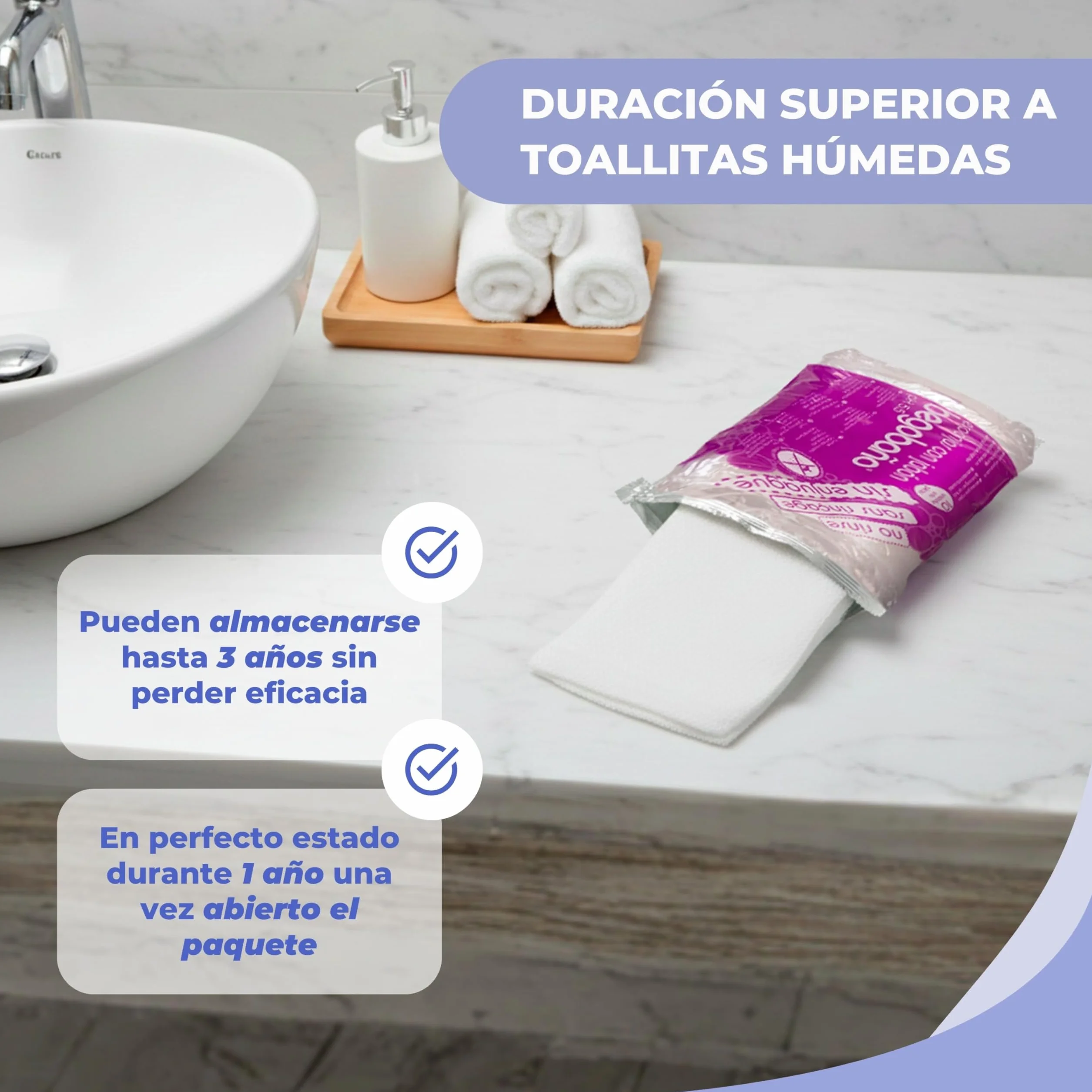 Begobaño Esponja Jabonosa Desechable Sin Aclarado 10 Unidades