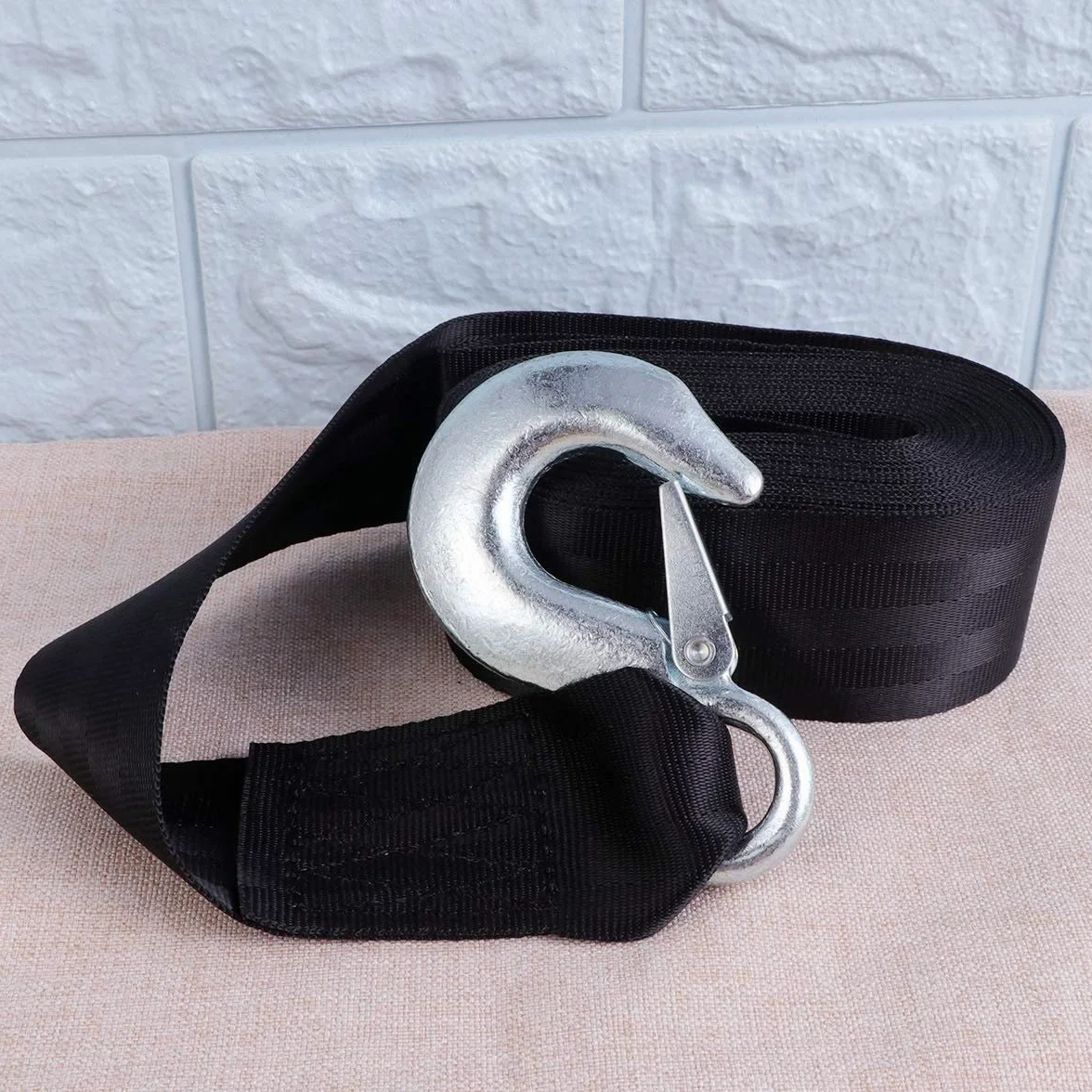 Cuerda de Remolque, Cuerda de Remolque de 6 M, Nylon, Carreras de Alta Resistencia, Gancho de Remolque Negro, Juego de cinturón de Remolque Deportivo, Cuerda de Remolque para automóvil para Parachoq