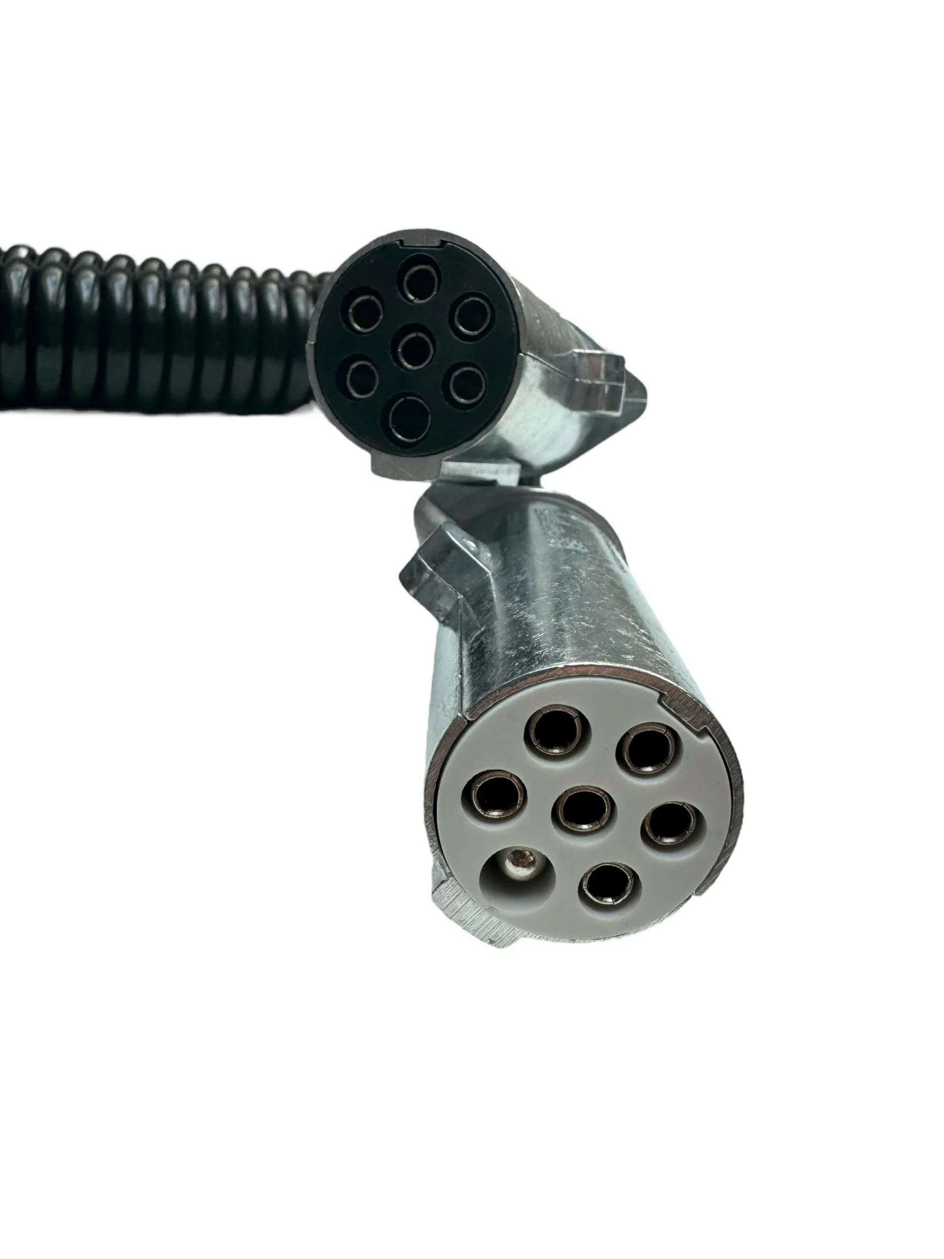 Cable en espiral de 3,8 m, 15 pines a 2 adaptadores de 7 polos de 24 V para camiones NFZ