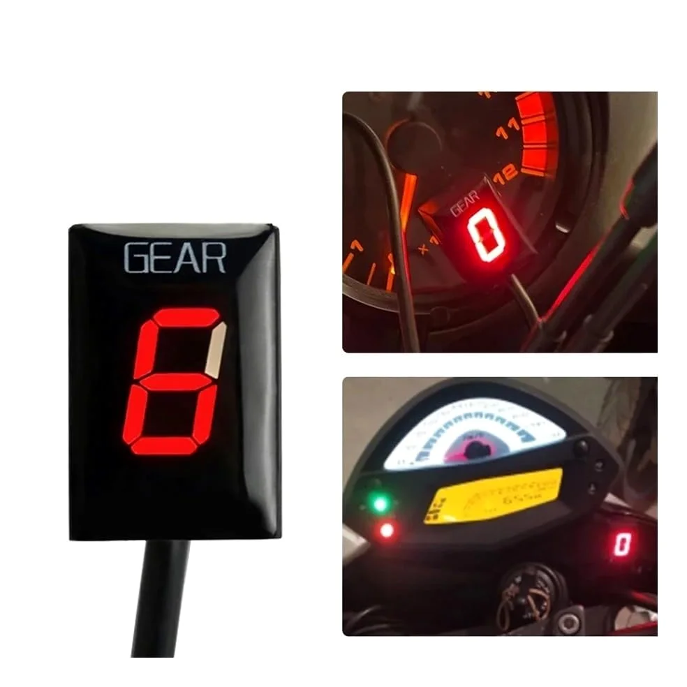Pantalla Engranaje indicador Digital Indicador De Marchas De Velocidad De Instalación, para Yam&aha YZF R1 R6 FZ8 Mt03 MT-01 Fzs1000 para Fazer XJR400 FZ400 Xv1900a Ys250 Xv1600A Xj6