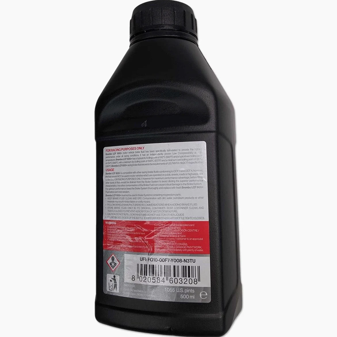 Liquide Frein Brembo Upgrade Dot4 Hpk/Racing Lcf600 Plus - 500 ml