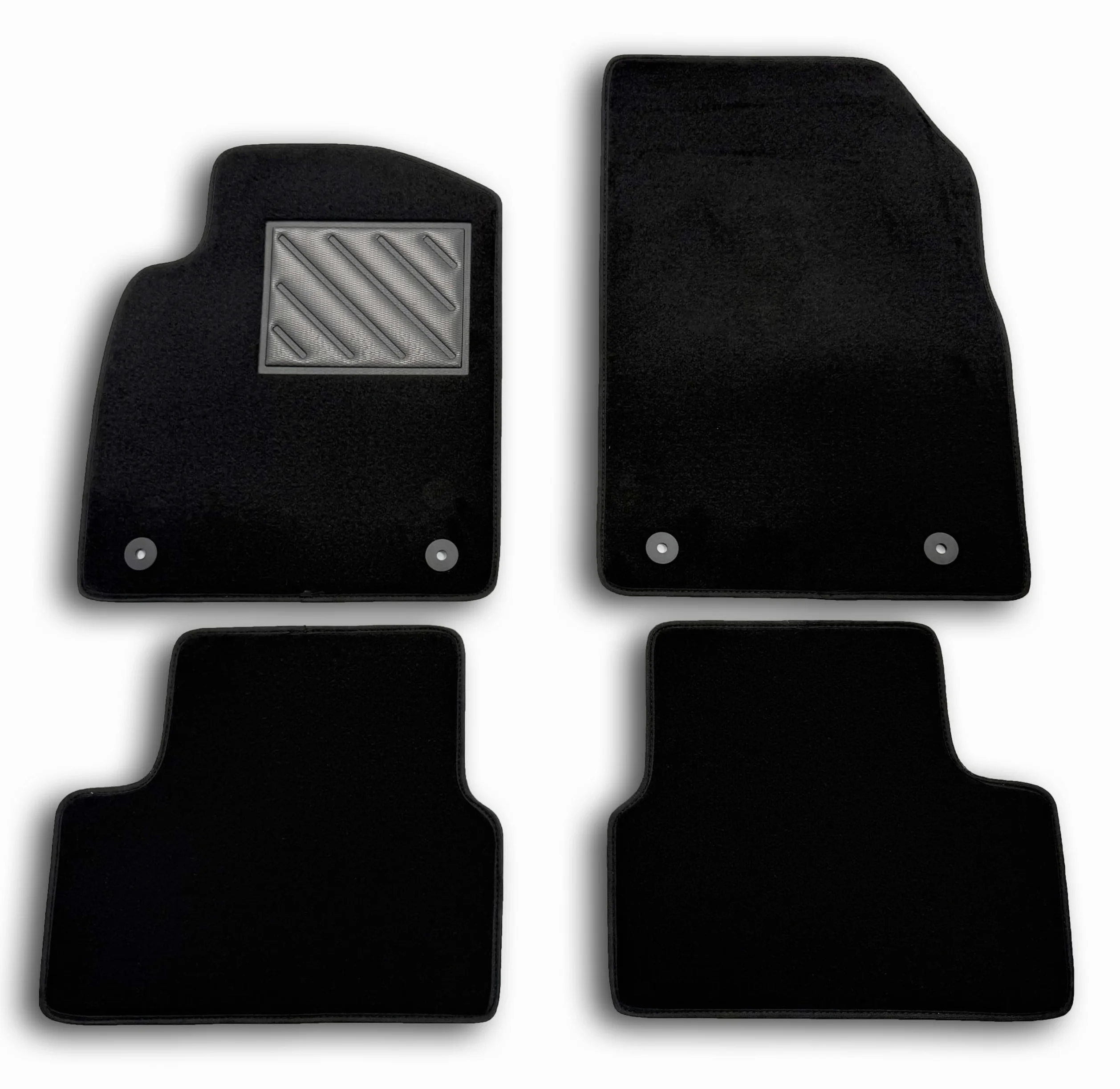 Alfombrillas para Opel Astra J 2009-2015 Antideslizantes con Talonera PVC y Clips de Anclaje