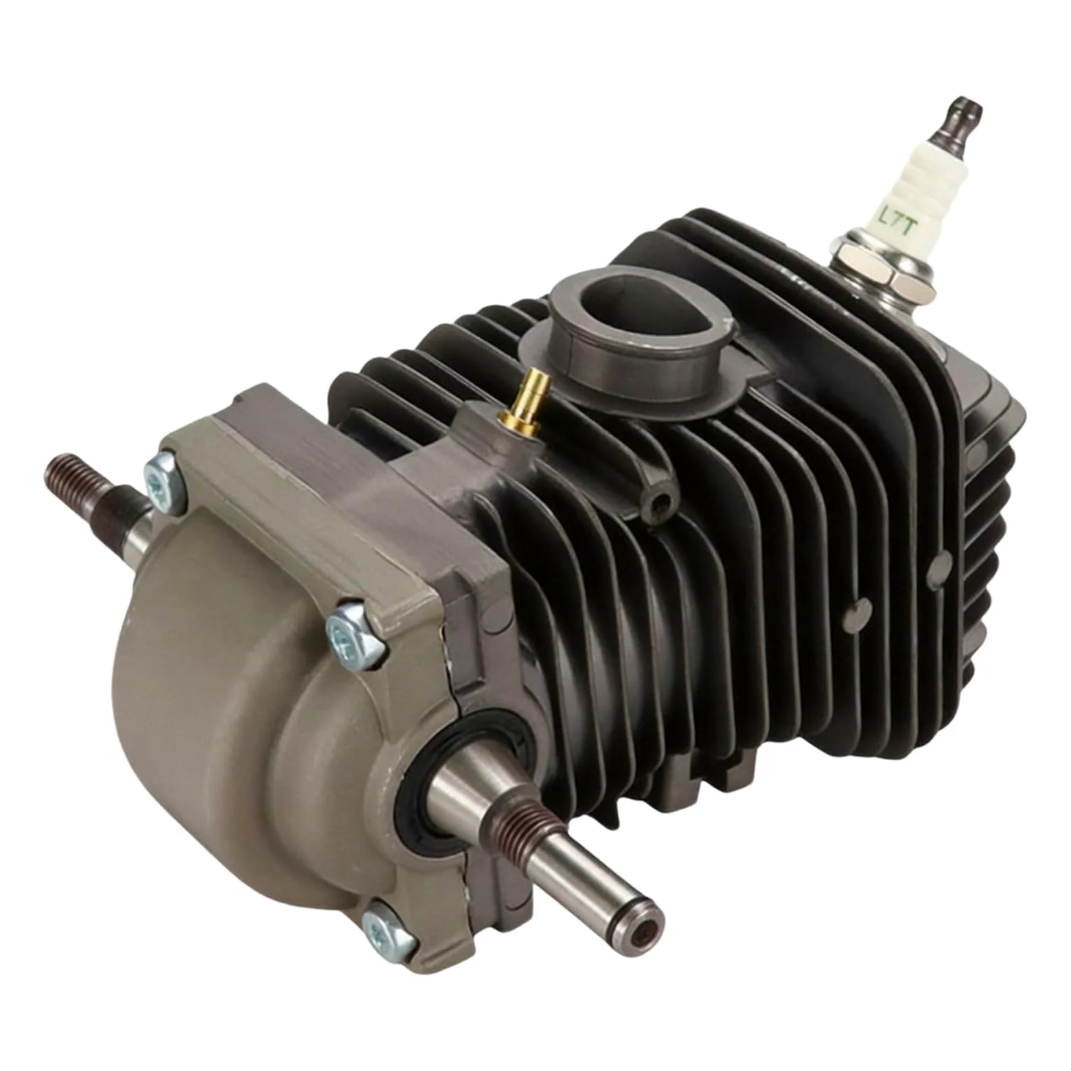 Conjunto de cilindro de 42,5mm apto for motosierras 023 025 MS230 MS250 | Con tapón de chispa y conector de cárter.