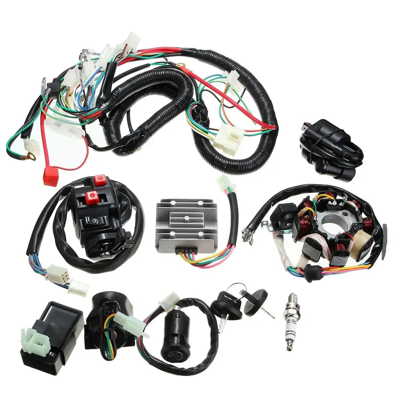 Módulo CDI de motocicleta ATV para moto de para cross para cuatriciclo, para SISTEMA ELÉCTRICO, arnés cables CDI