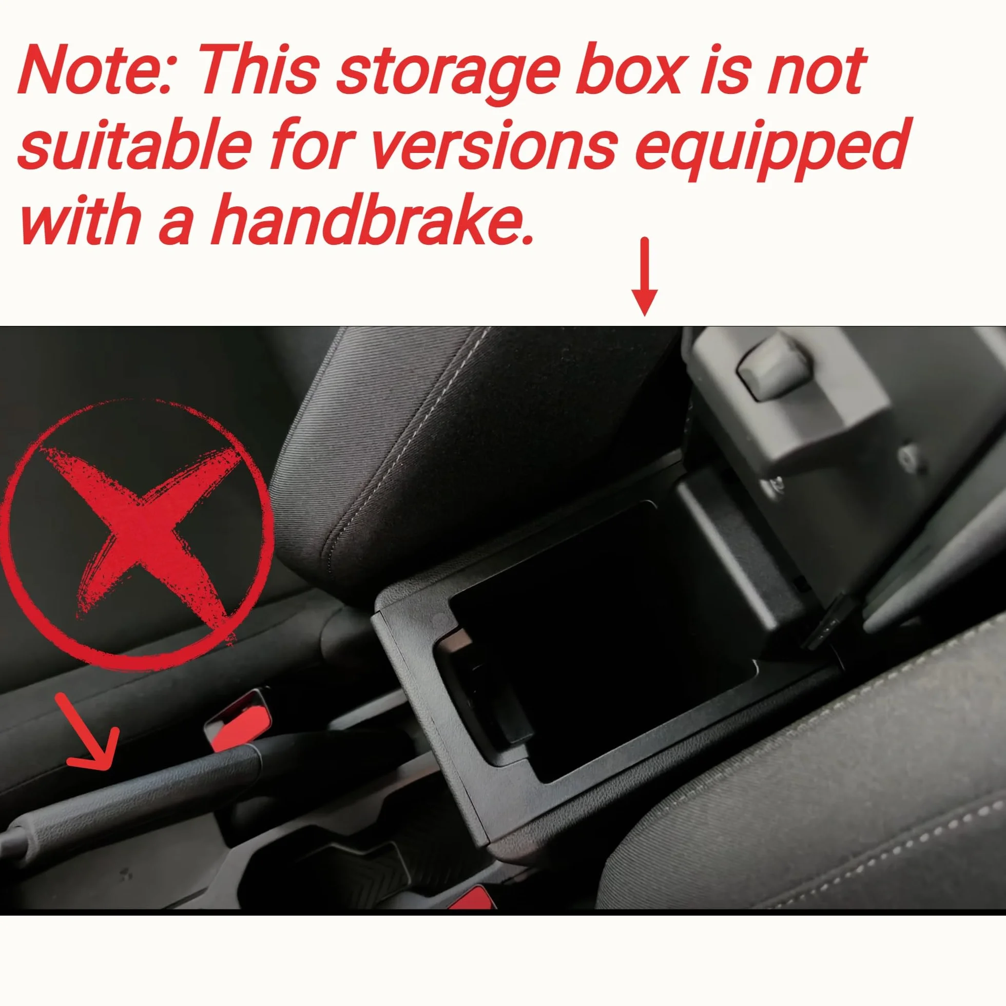 】Duster 3 compartimento de almacenamiento para consola central para Dacia Duster 3 2024-2025 2026 accesorios reposabrazos caja de almacenamiento organizador (sin freno de mano, negro)