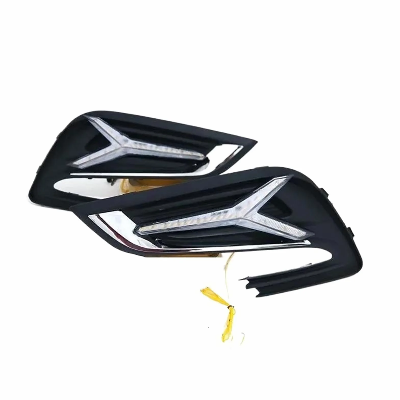 Luces Diurnas LED DRL Relé Faros Antiniebla Luces Diurnas LED DRL para Opel para Mokka 2016 2017 2018 Lámpara Luz Antiniebla(White and Yellow)