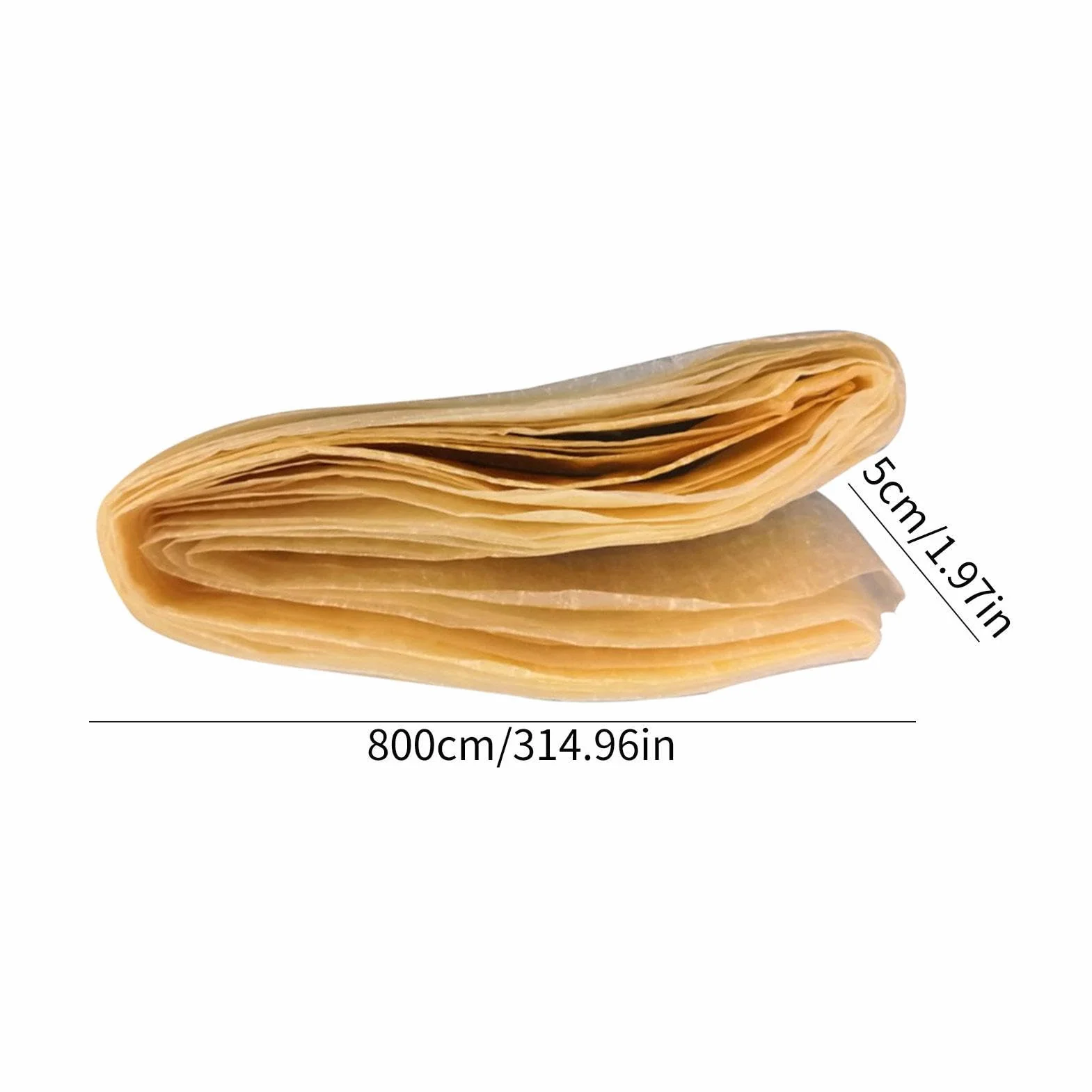 Cubiertas comestibles de salchicha de colágeno 8 m, tripas de cerdo de doble capa para secado