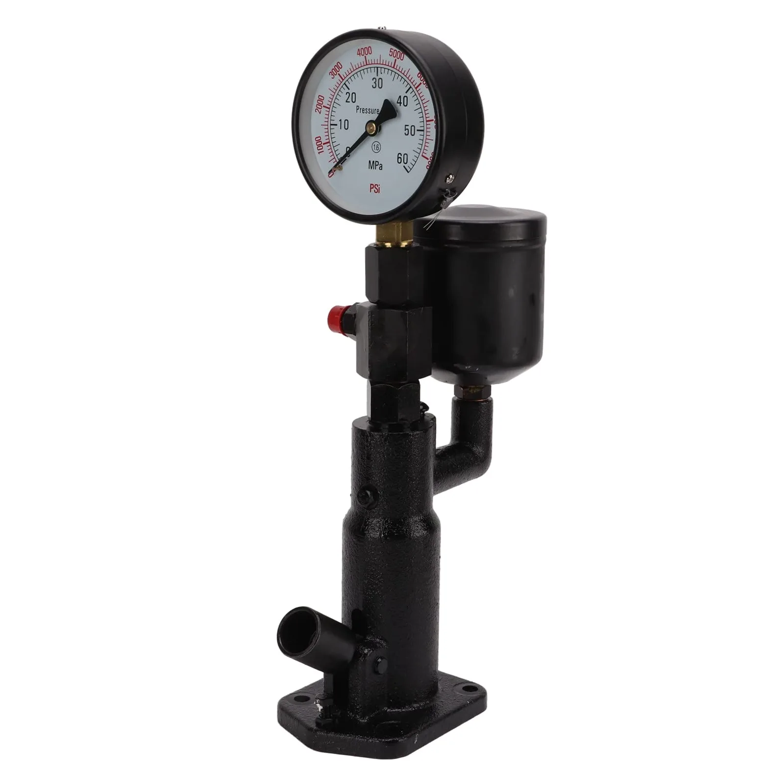 Dioche Probador de Boquilla de Inyector 400Bar 8000PSI Probador de Boquilla de Inyector de Diésel Herramientas Profesionales de Reparación de Automóviles con Indicador de Doble Escala para Tractores