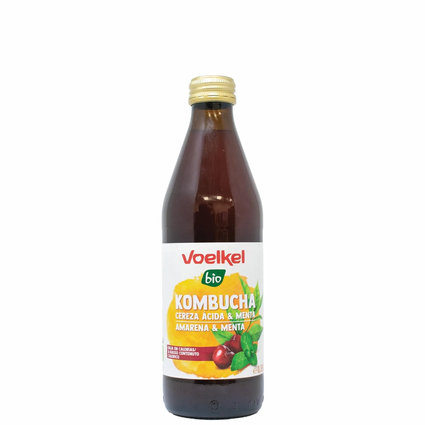 Voelkel Kombucha Cereza Y Menta Bio 330ml 6-pack