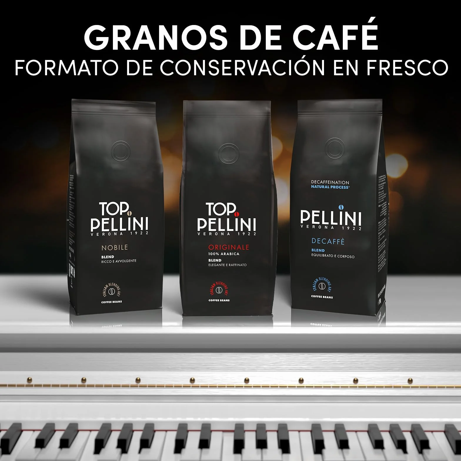 Pellini Café en Granos Top 100% Arábica 500g