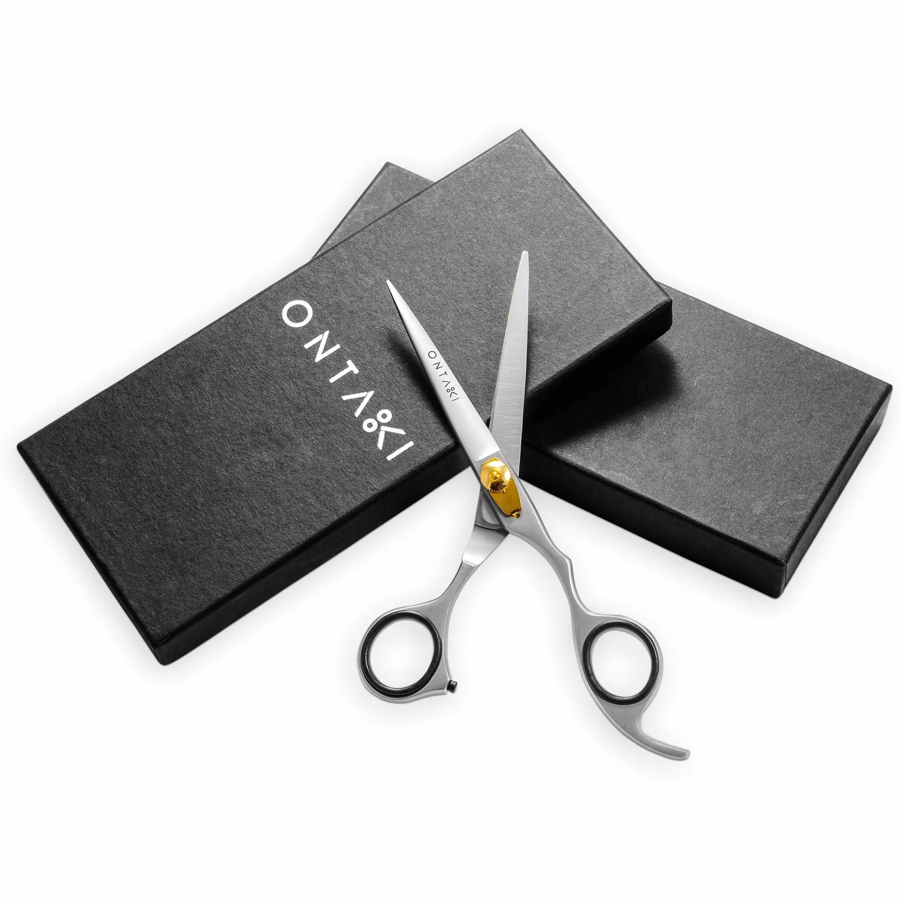 ONTAKI Tijeras de peluquería profesional de acero japonés 6,5 pulgadas para cortar pelo, barba y bigote
