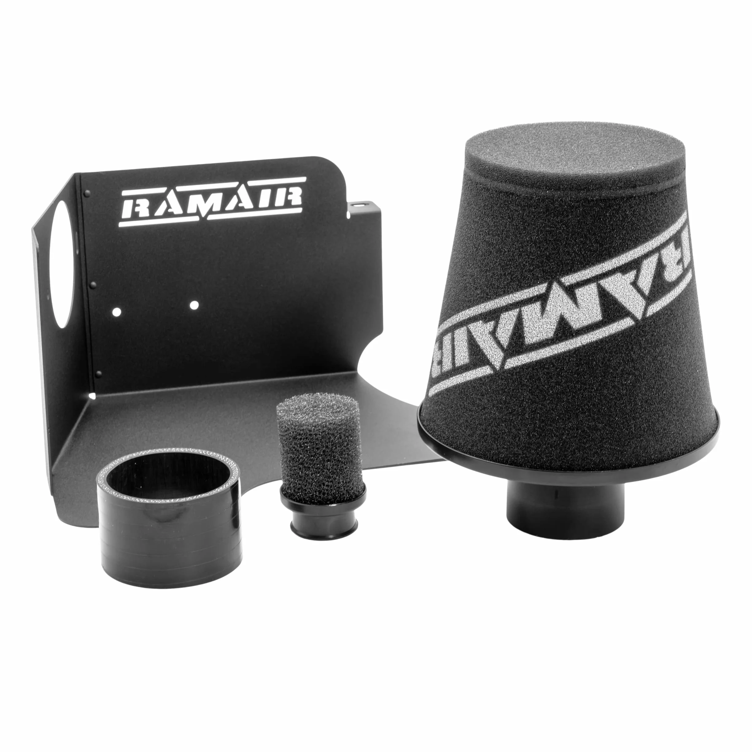 Ramair Filters - Kit de admisión de aire cónico con protector térmico para Audi S3 TT 225, negro, JSK-103-80