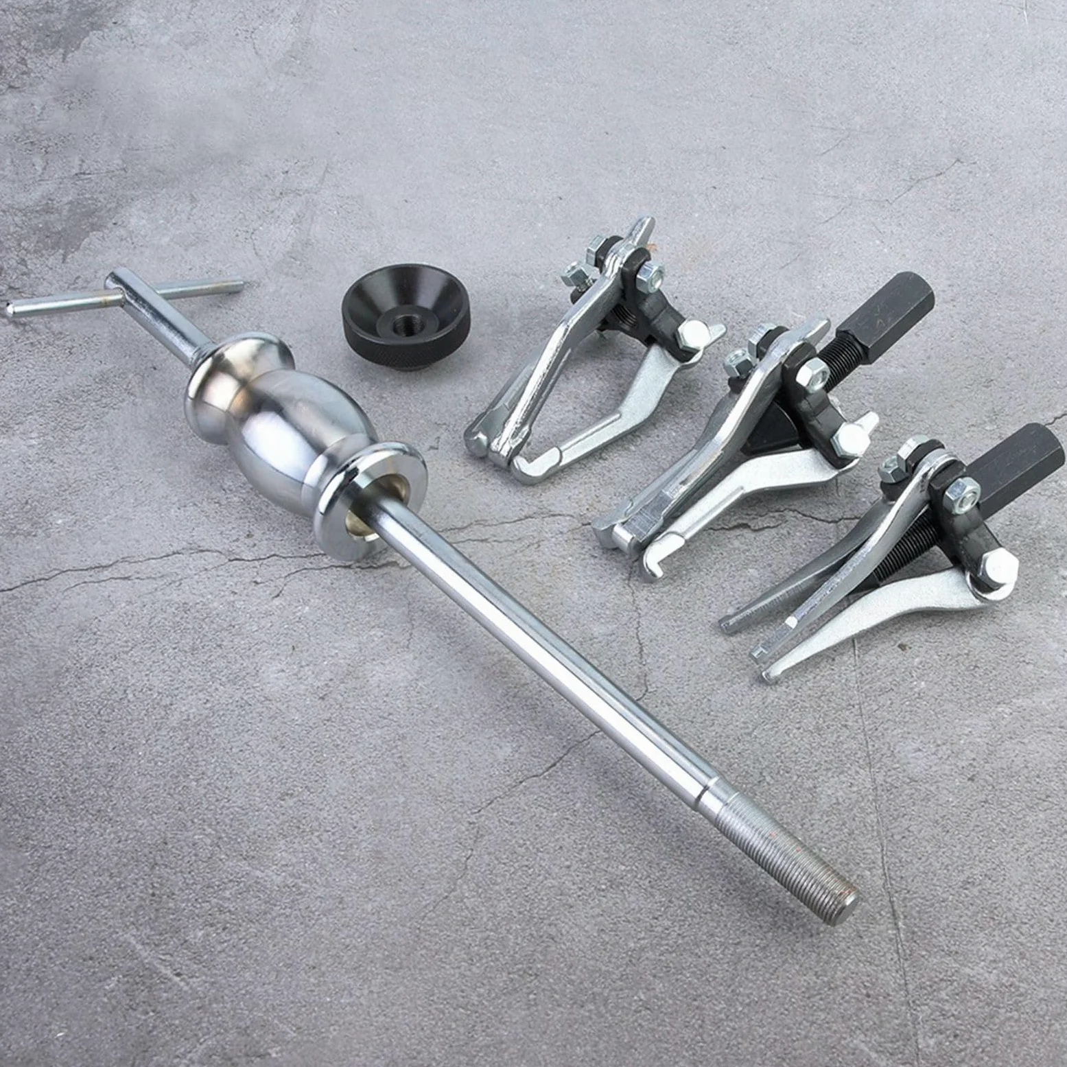 Kit de Herramientas de Extracción de Extractor de Cojinetes de Engranajes de Alta Resistencia, 5 uds., para Mecánicos, Extractores de Triple Pata de 100mm con Martillo Deslizante