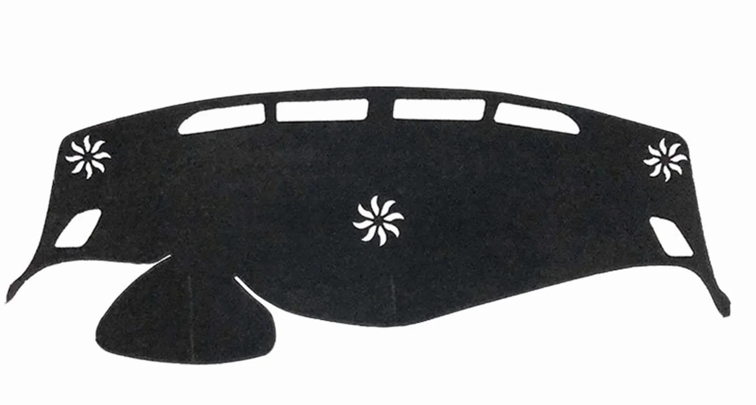 FUNFOB Almohadilla Parasol Alfombrilla Protectora para Salpicadero De Coche Alfombra LHD para Nissan para Murano Z52 2015 2016 2017 2018 2019 Cubierta Estera del Tablero (Color : Black Edge)