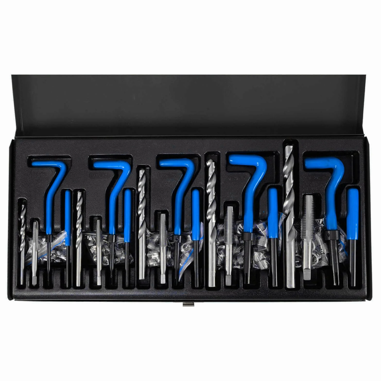 131piezas. Juego de herramientas Reparación roscado I M5-M6-M8-M10-M12 I Reparación partes como Helicoil