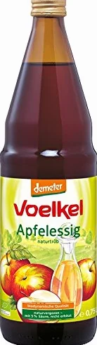 VOELKEL bio Vinagre de Manzana naturtrüb Demeter 750 ml