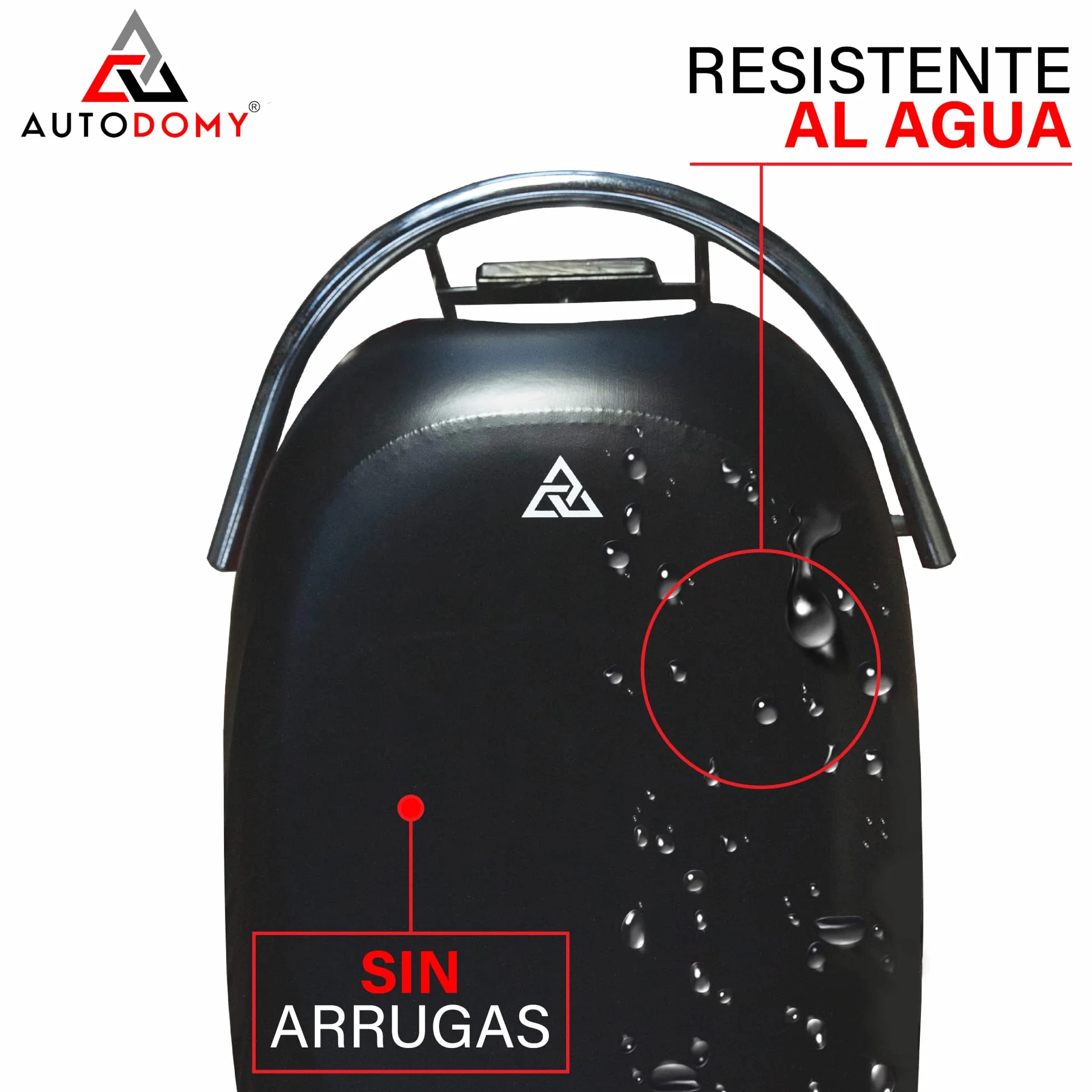 Autodomy Funda Asiento Moto Talla XL para Asientos de 90 a 110 cm | Funda para Asiento Moto Antideslizante y Resistente a Arañazos | para Todo Tipo de Motos y Scooters | Protege de la Lluvia y el Sol