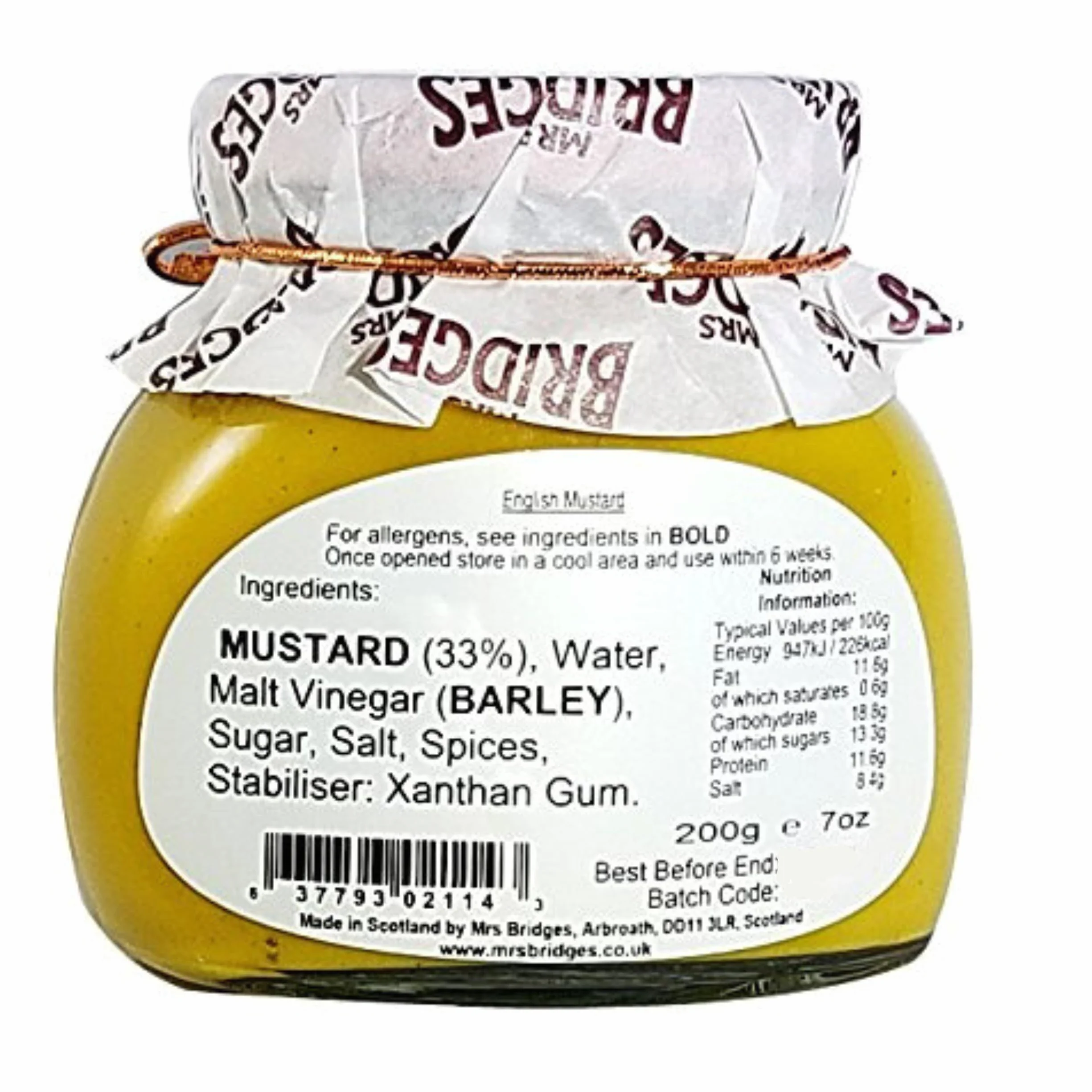 Mostaza tradicional inglesa