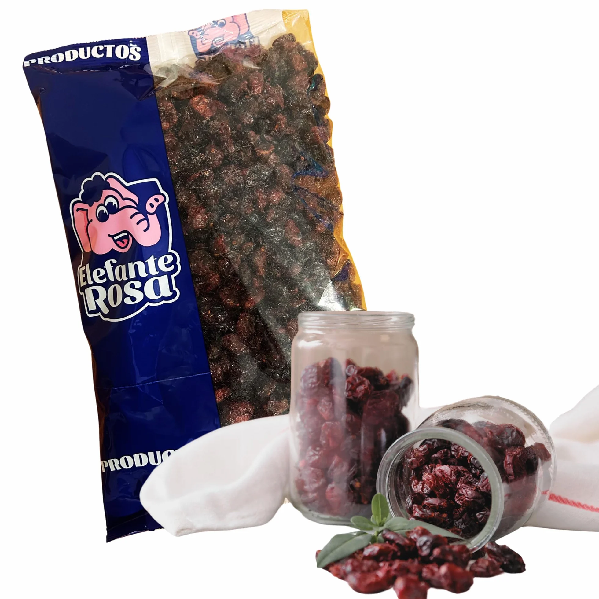Arándanos Rojos Deshidratados El Elefante Rosa 1Kg Snack Natural