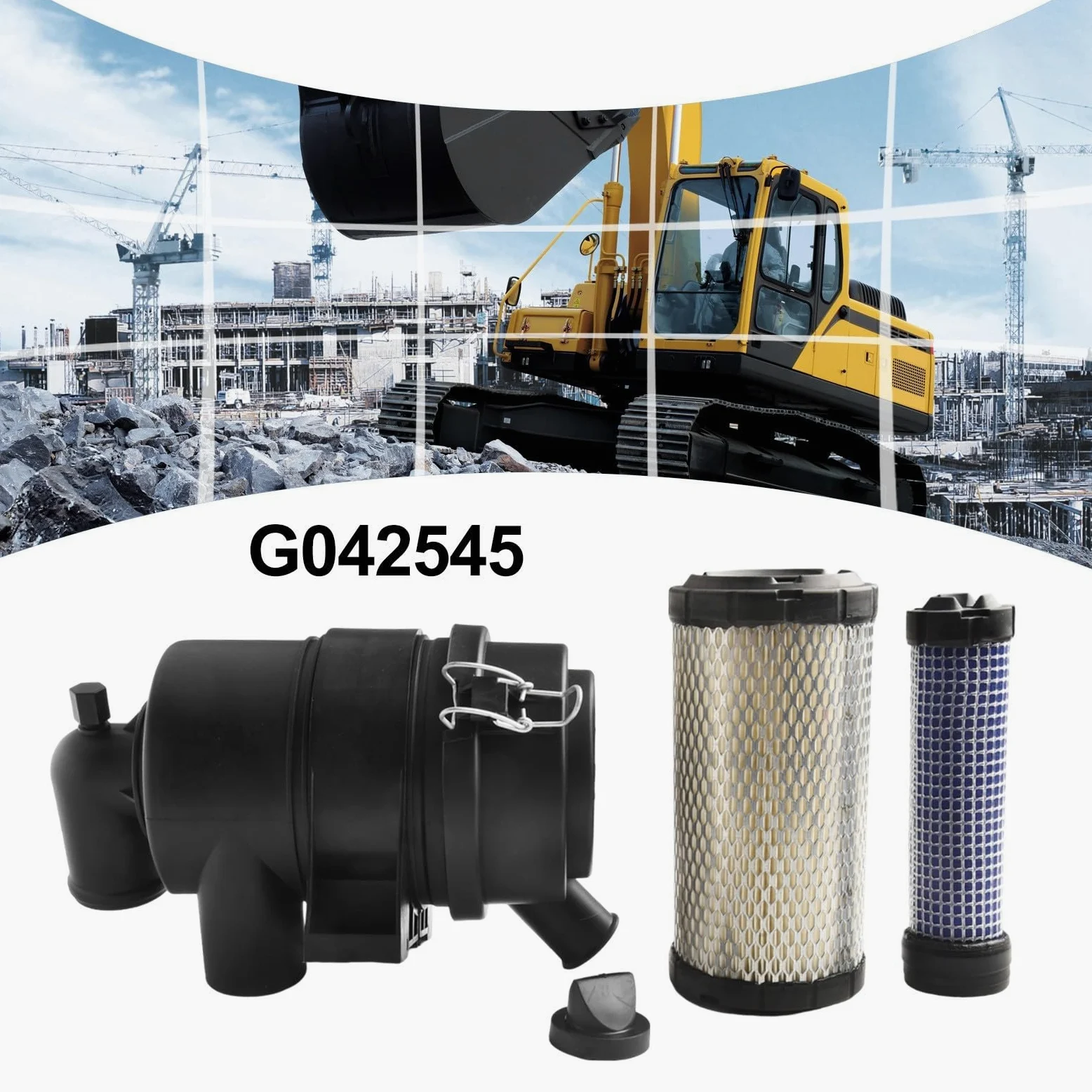 Bobcat 323 serie 300 G042545 Filtro de aire del motor